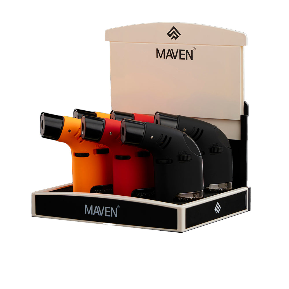 Maven Tusk Torch Pocket Lighter - 6ct (Orange/Red/Black)