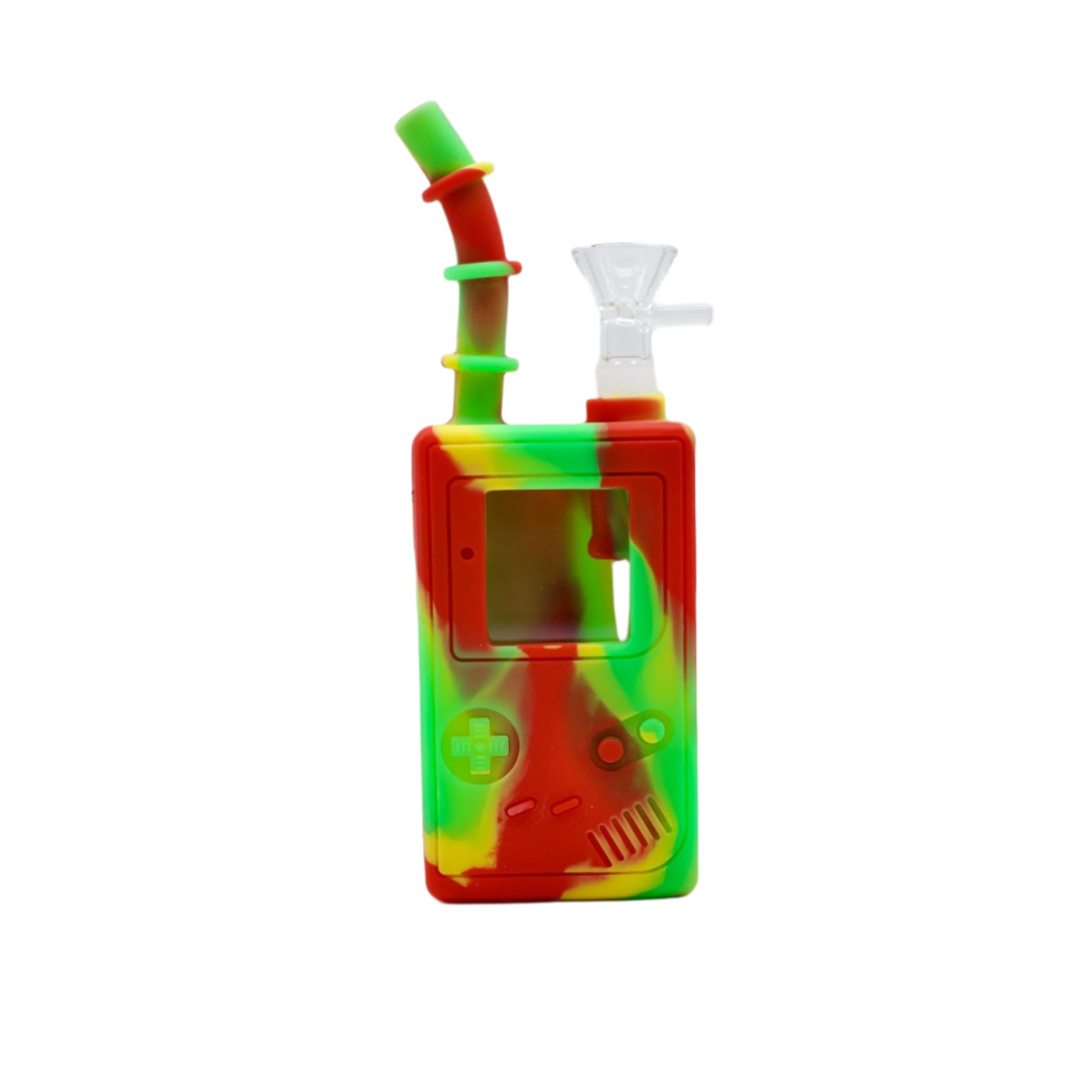 8" Retro Game Juice-Box Silicone Bong
