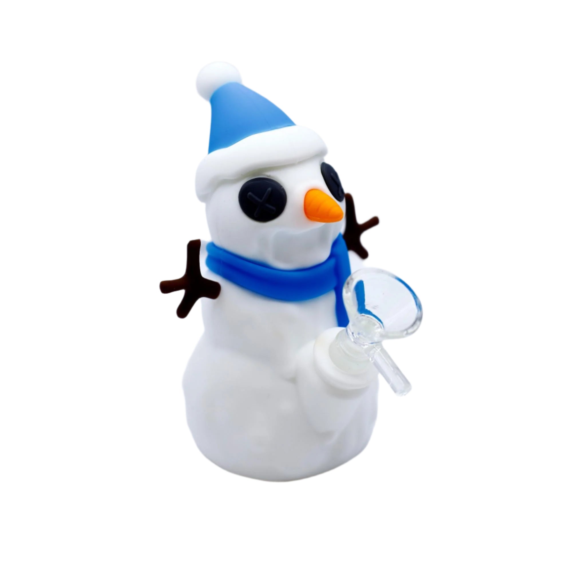 6" Snow-Man Silicone Bong