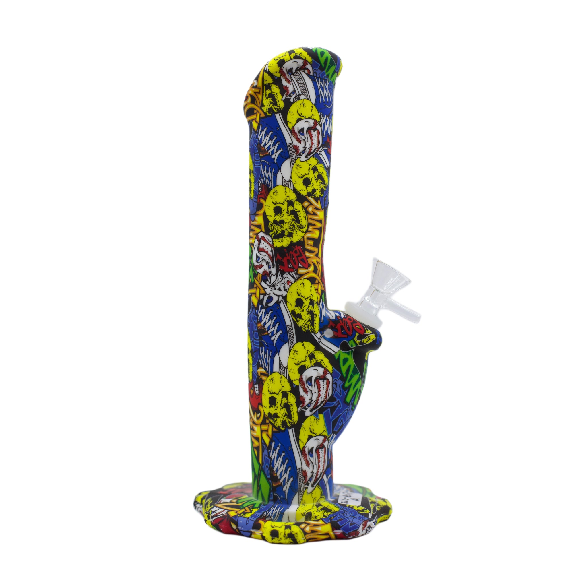 10" Gear Base Straight Pipe Silicone Bong