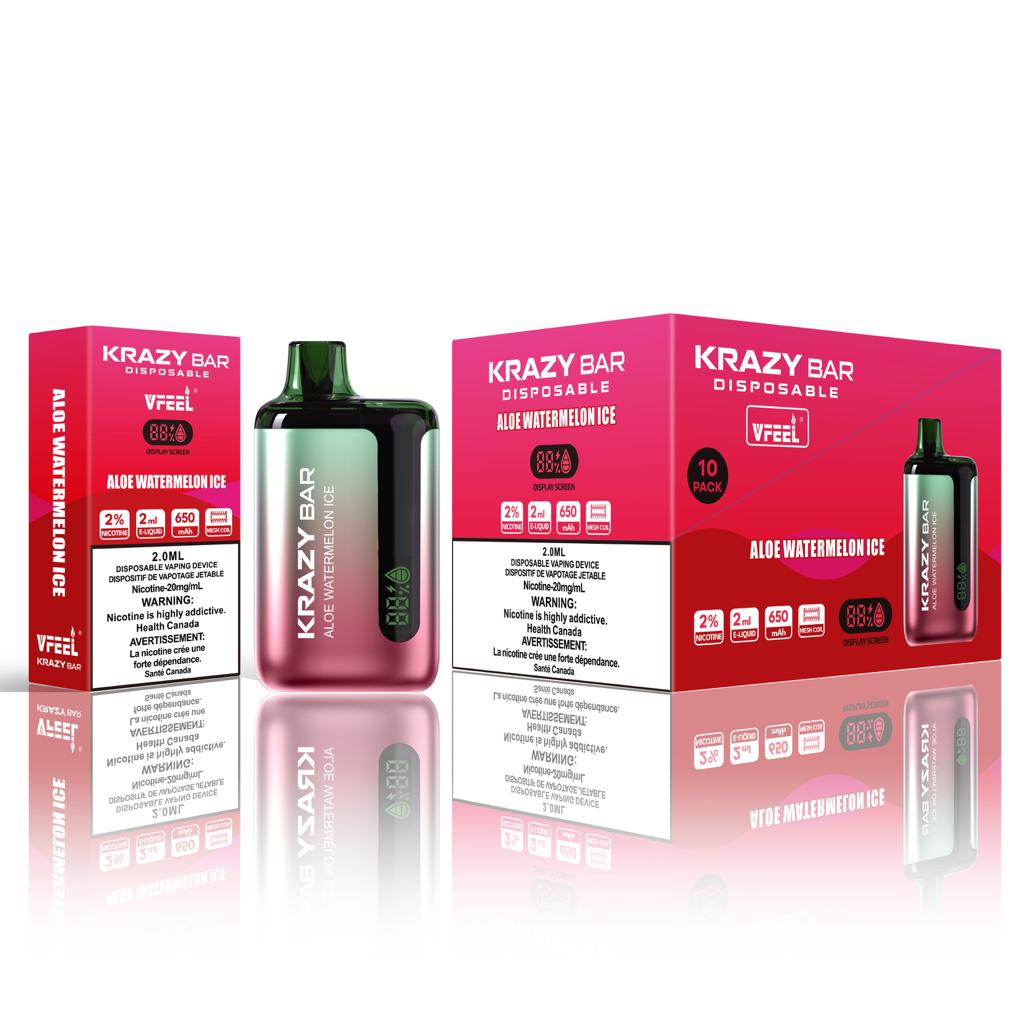 VFEEL Krazy Bar Disposable [20MG Intense] (10pcs/carton)