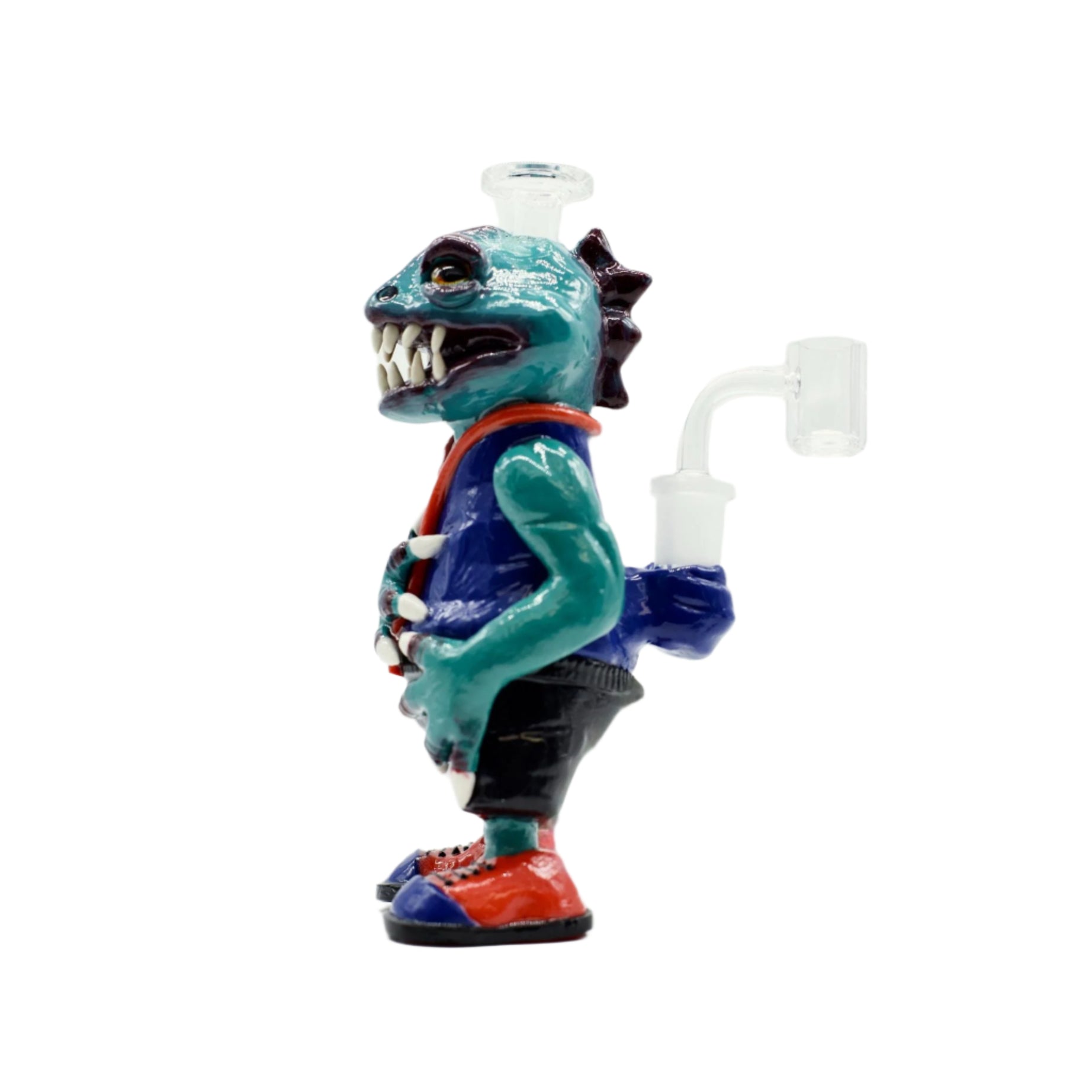 8" Smoking Dino Water Pipe