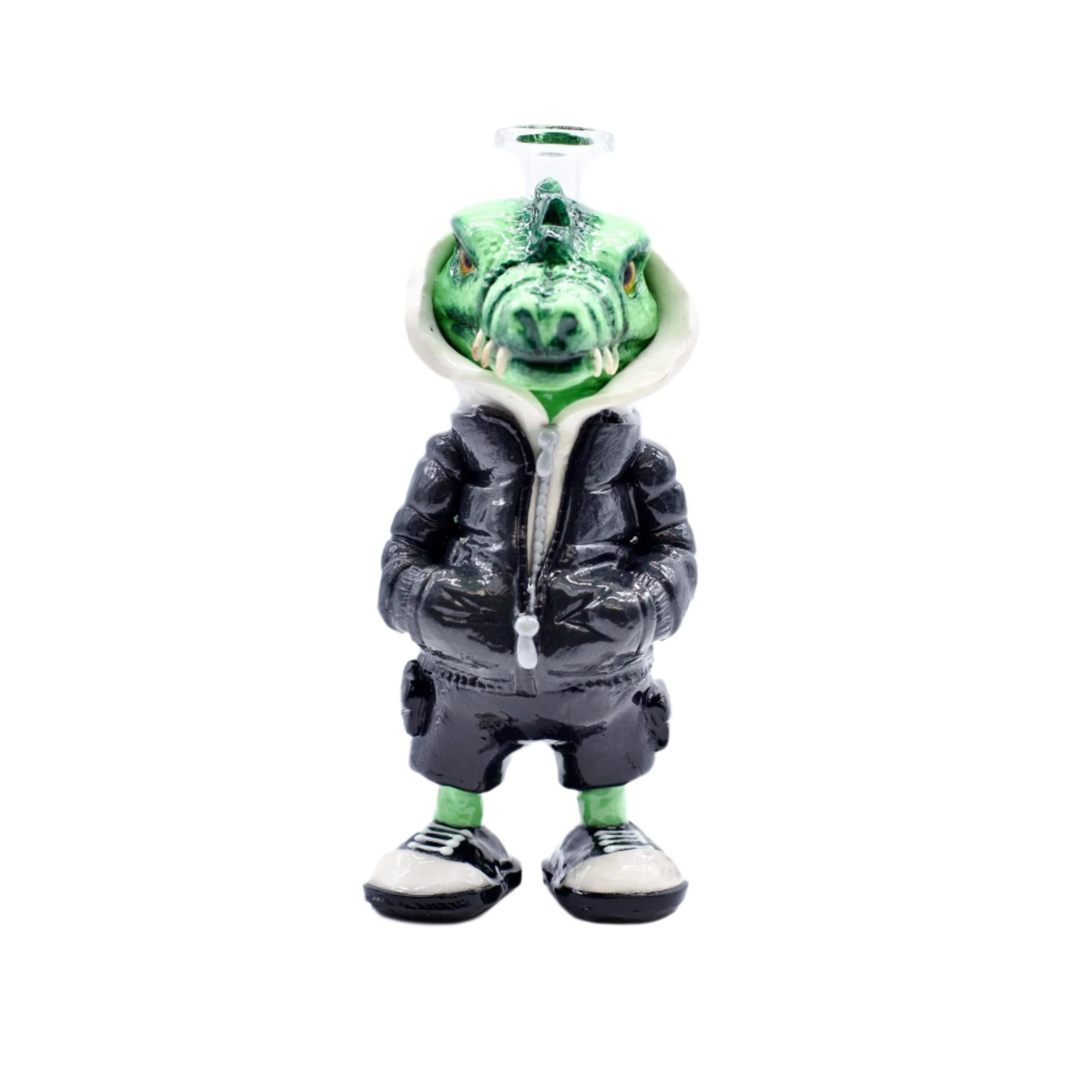 7" Hooded Croc Water Pipe