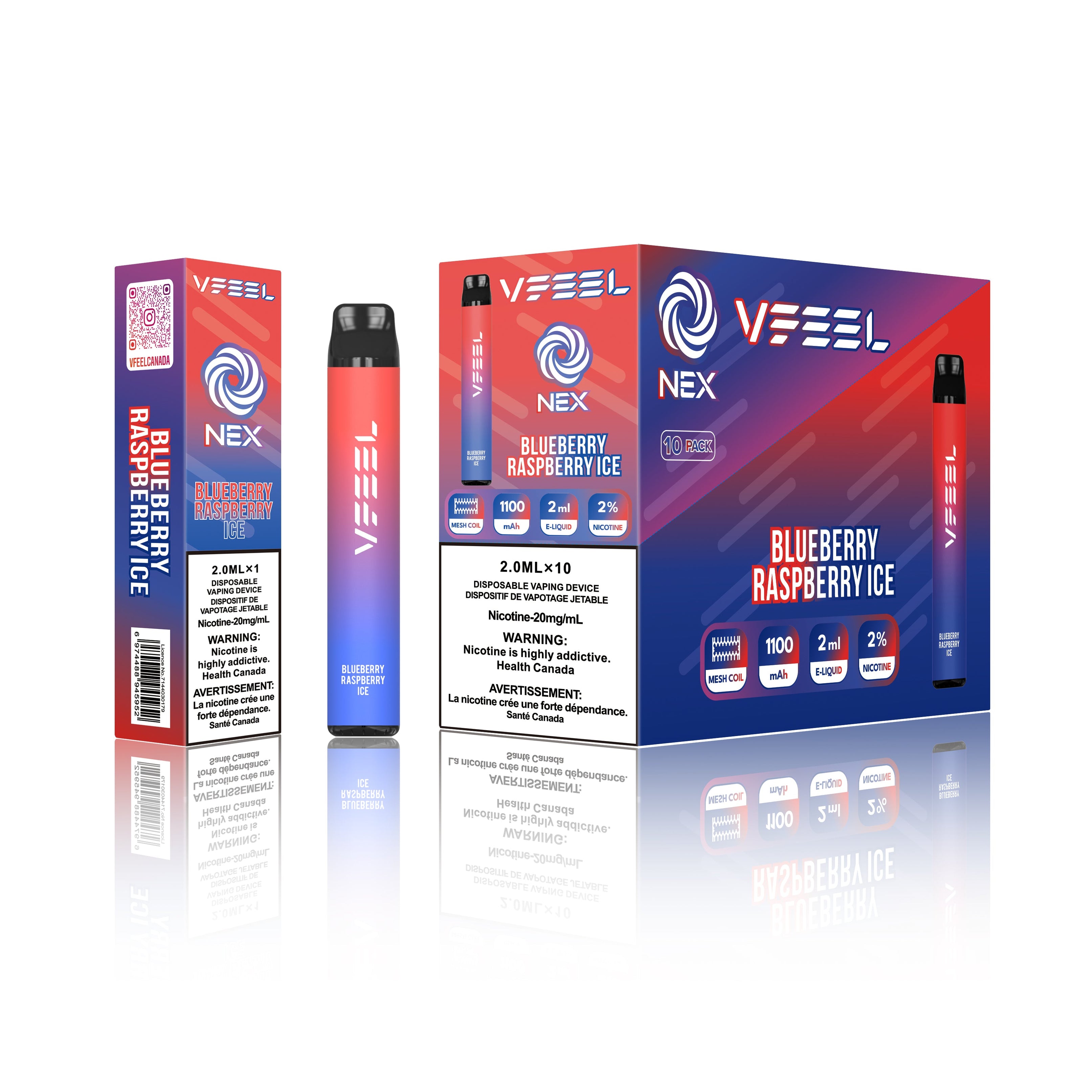 VFEEL NEX 2500 Disposable [20MG Intense] (10pc/Carton)