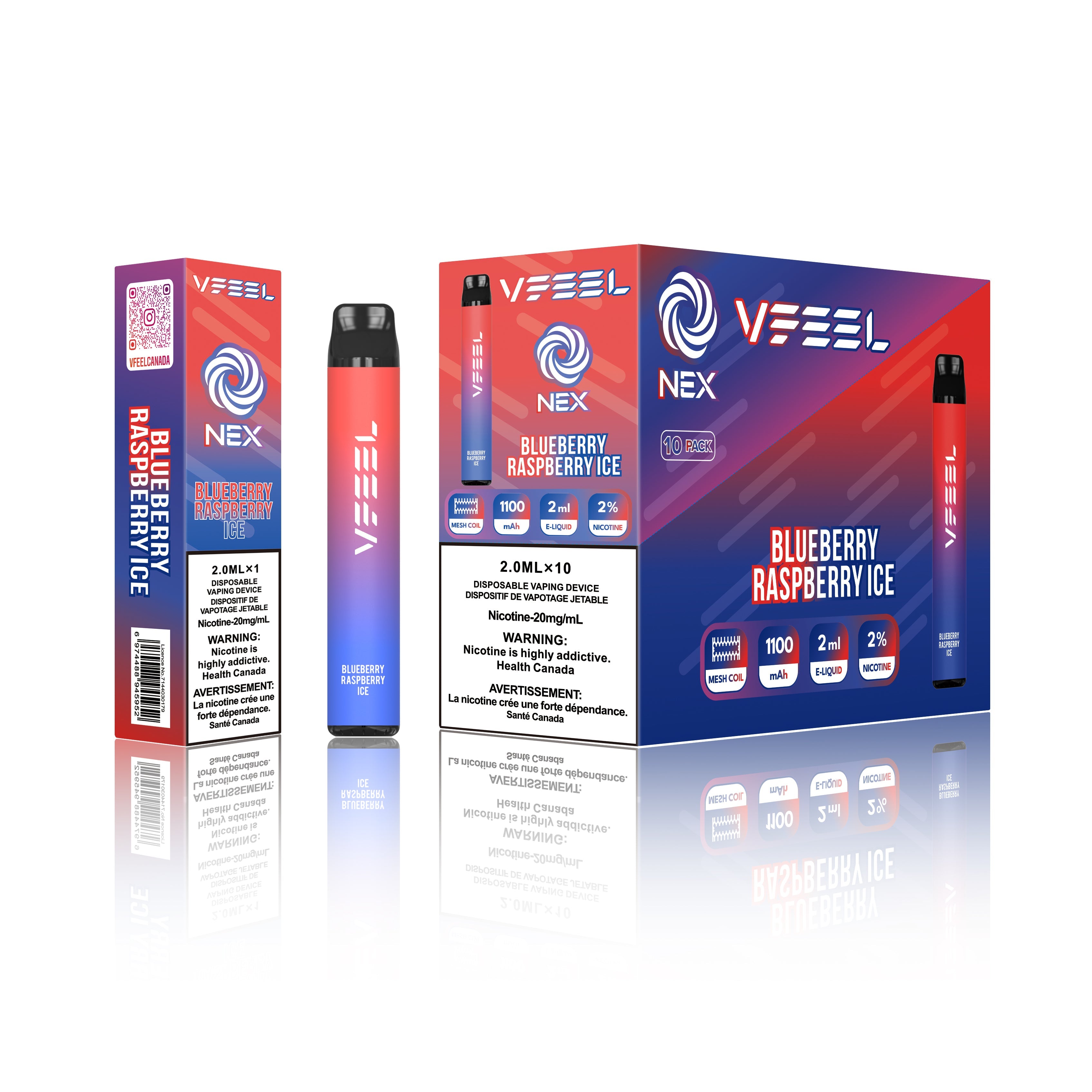 VFEEL NEX 2500 Disposable [20MG Intense] (10pc/Carton)