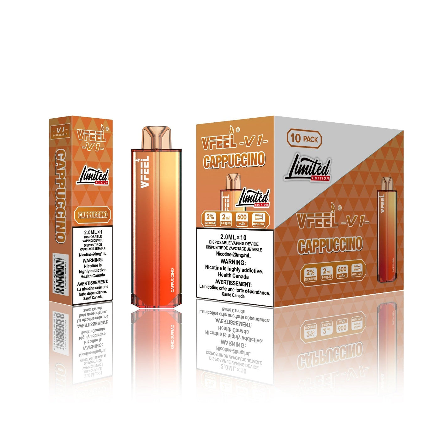 VFEEL V1 Disposable [20MG Intense] (10pcs/carton)