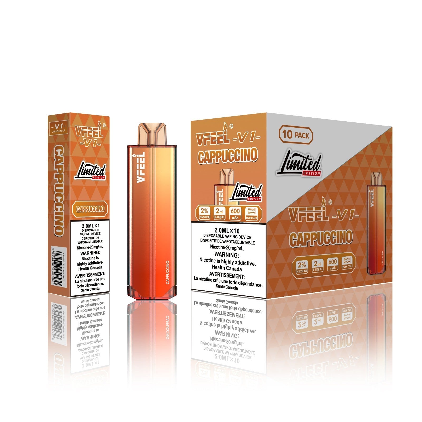 VFEEL V1 Disposable [20MG Intense] (10pcs/carton)