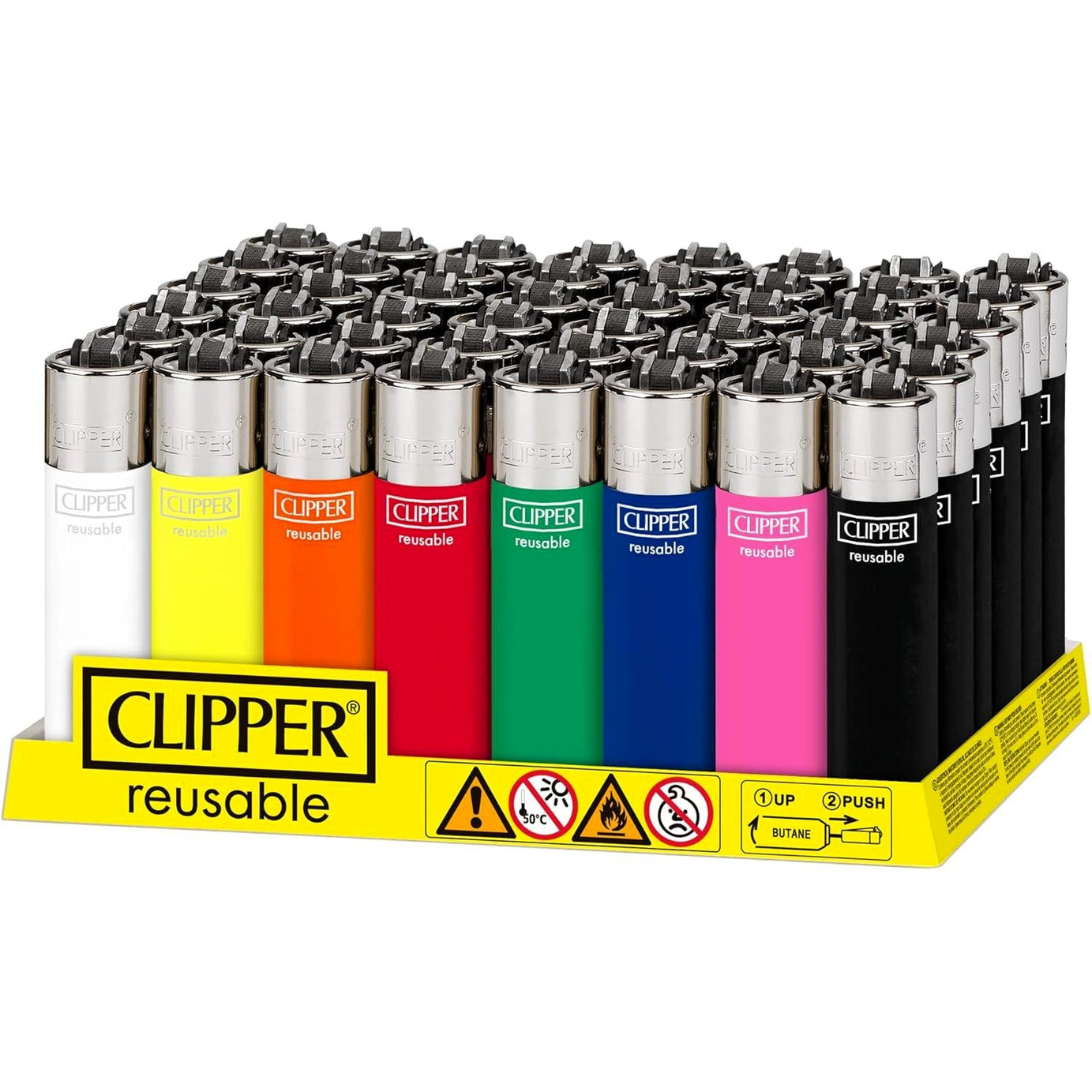 Clipper Reusable Lighters (48CT - Tray)