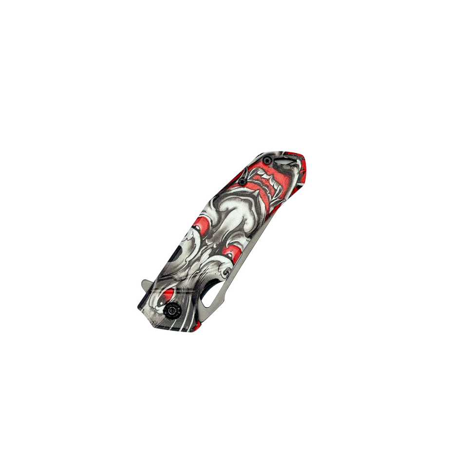 Hydrographic Print Folding Knife