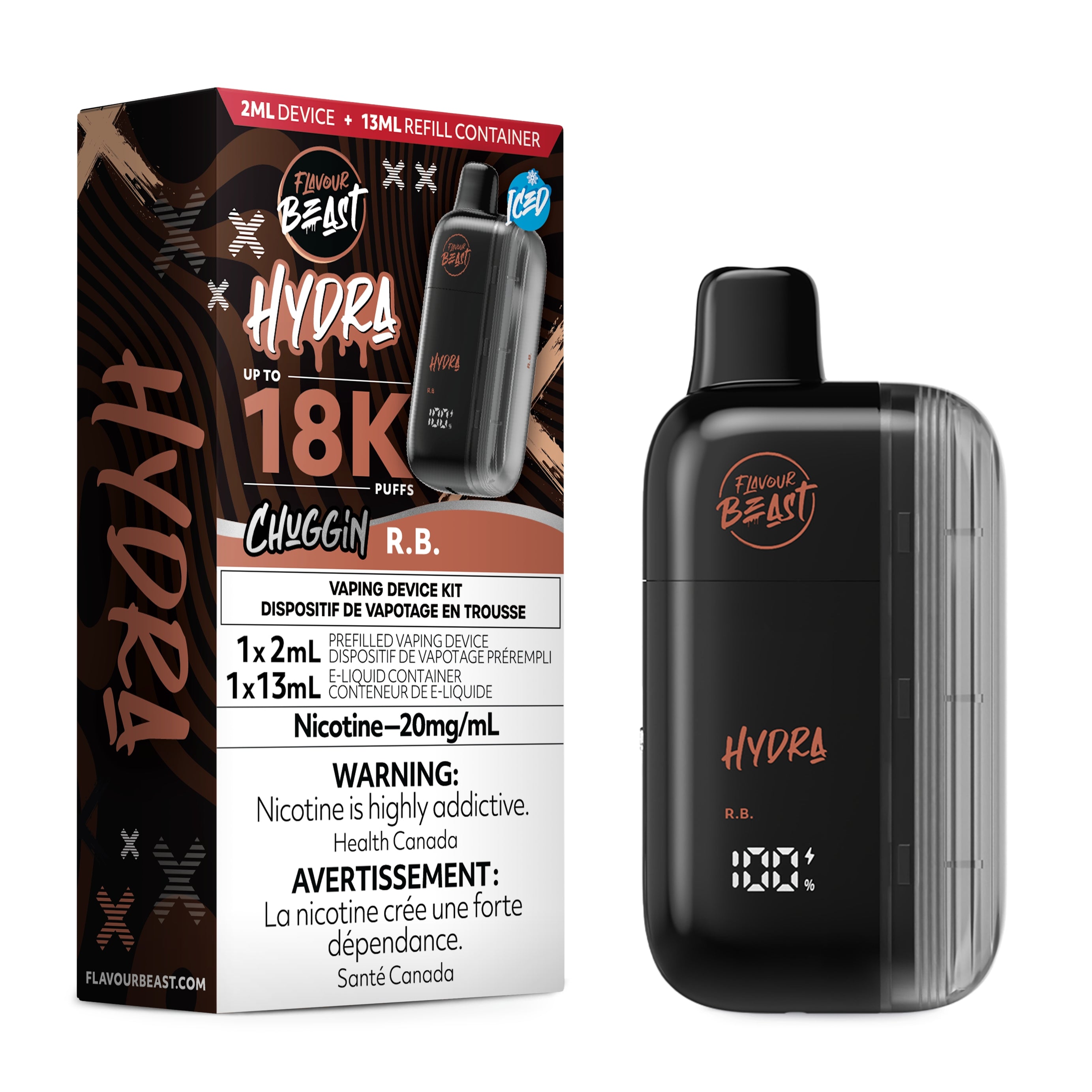 Flavour Beast Hydra 18K Disposable - [20MG] (5pc/Carton) [Federal]