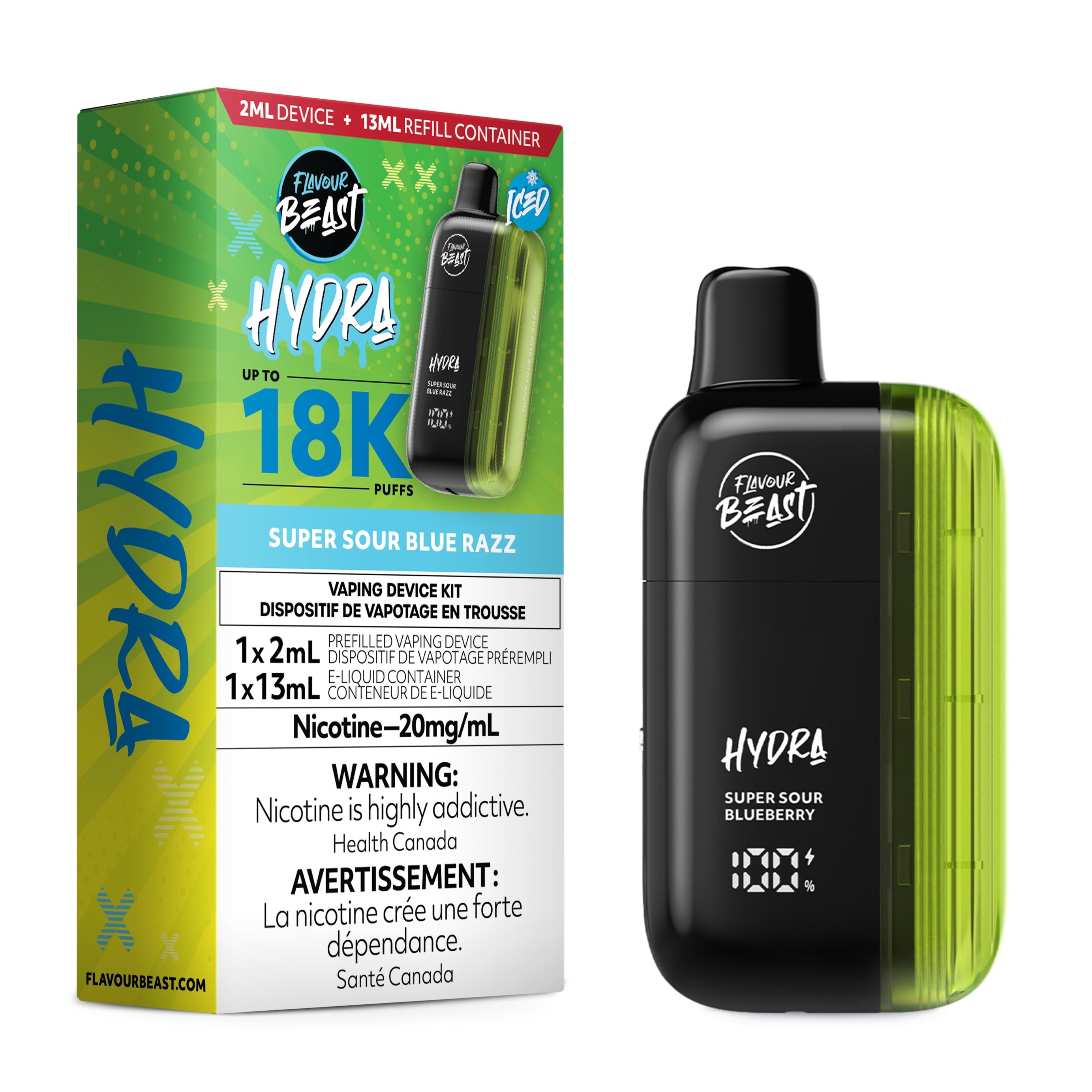 Flavour Beast Hydra 18K Disposable - [20MG] (5pc/Carton) [Federal]