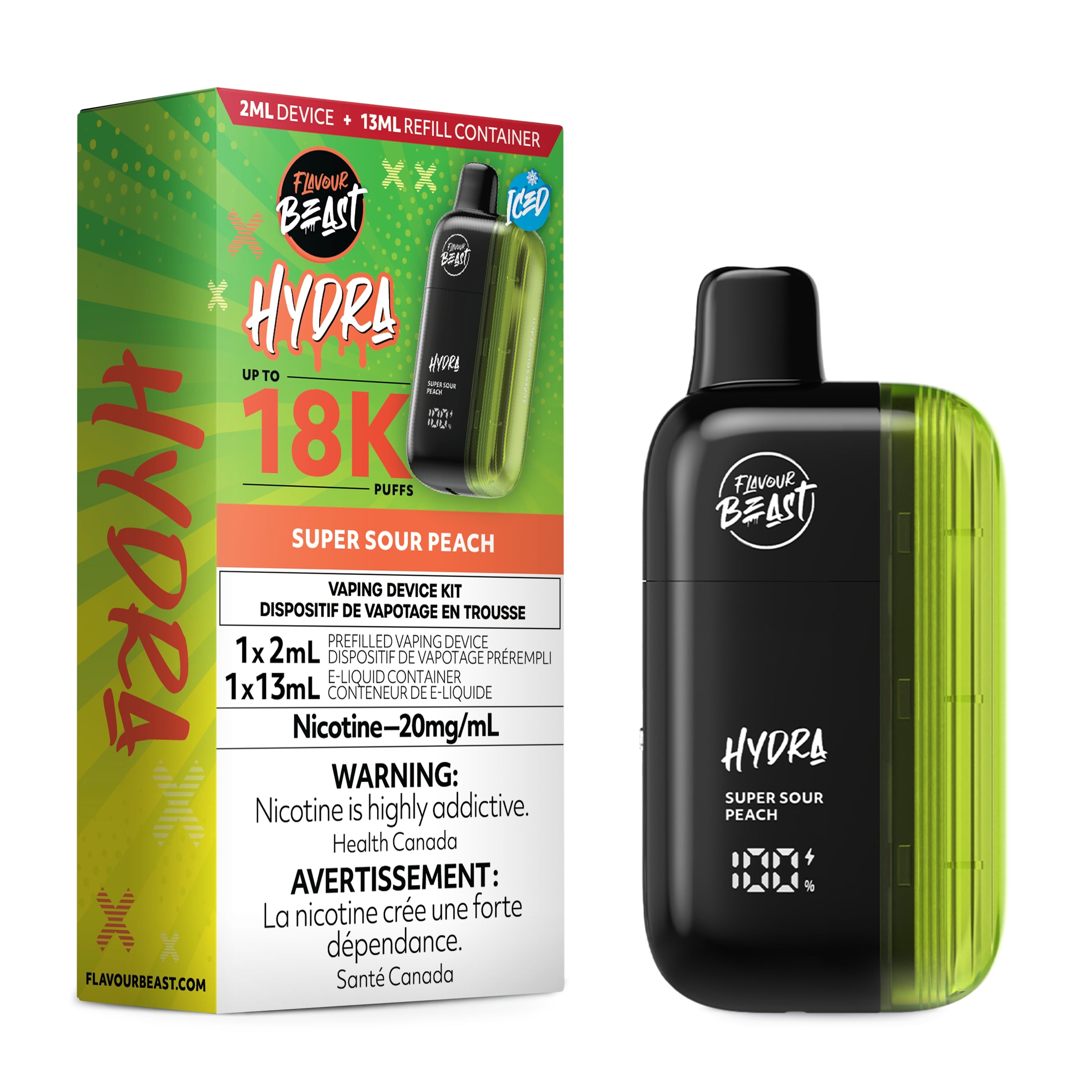 Flavour Beast Hydra 18K Disposable - [20MG] (5pc/Carton) [Federal]