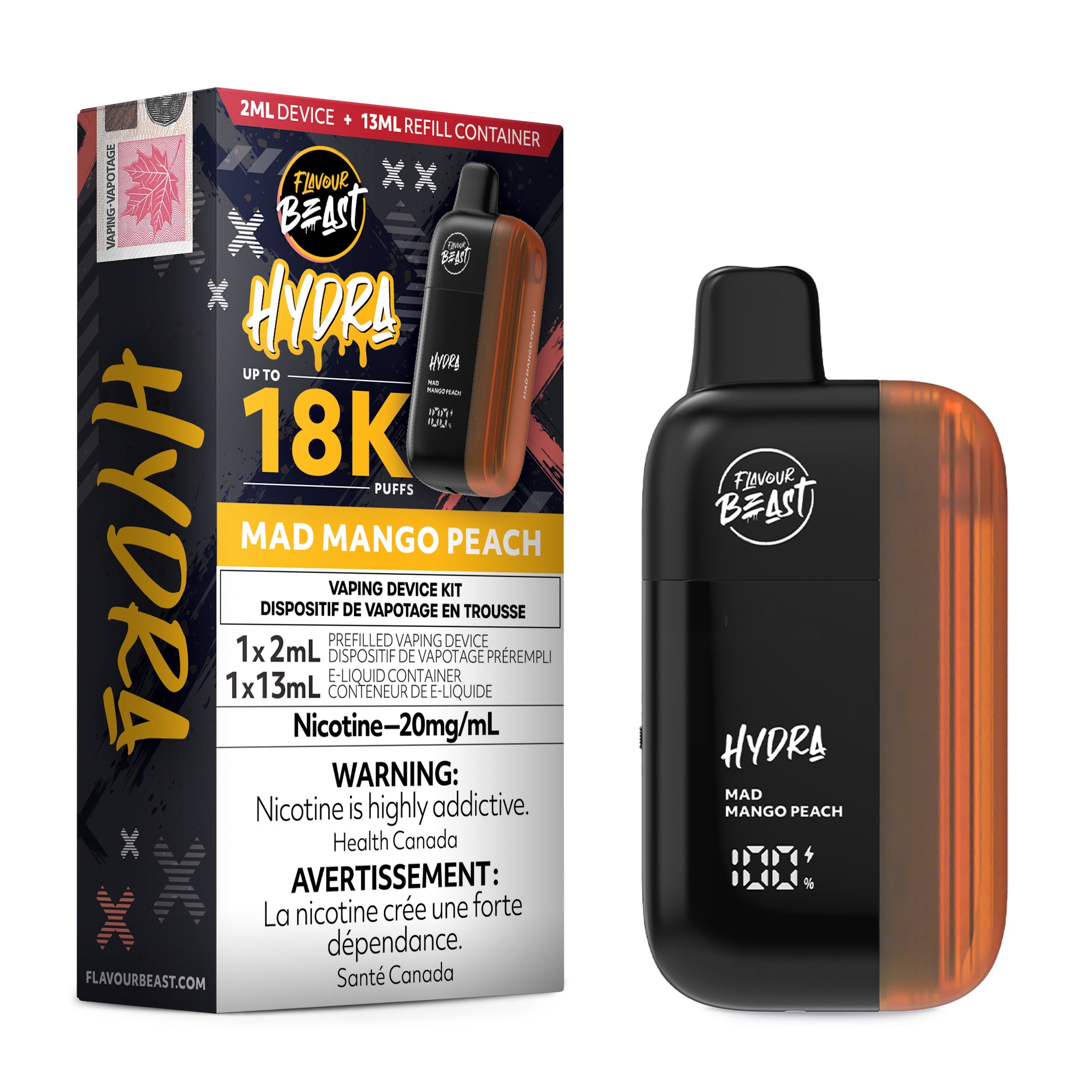 Flavour Beast Hydra 18K Disposable - [20MG] (5pc/Carton) [Federal]