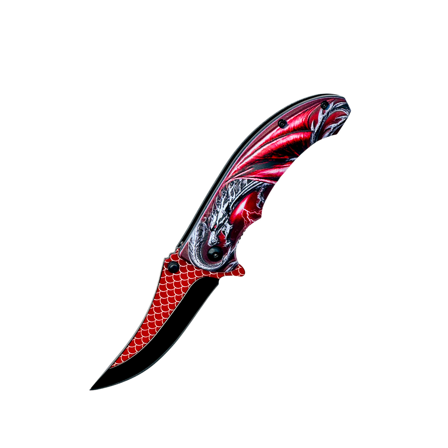 Fiery Dragon Folding Knife