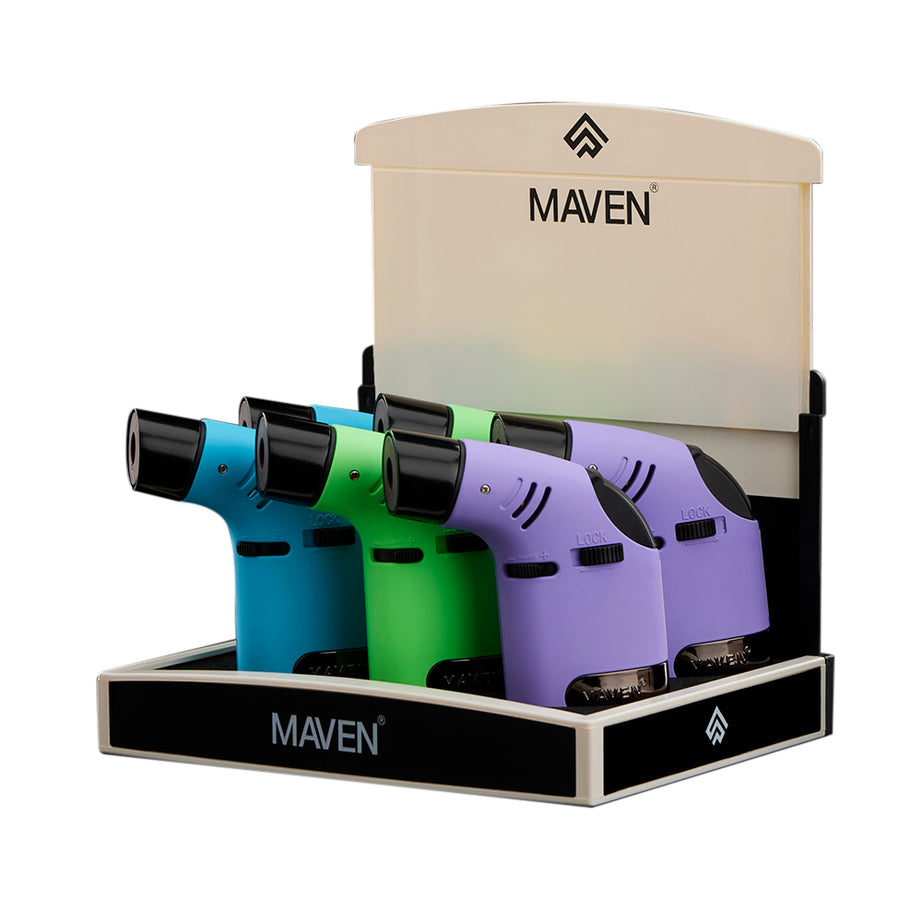 Maven Tusk Torch Pocket Lighter - 6ct (Orange/Red/Black)