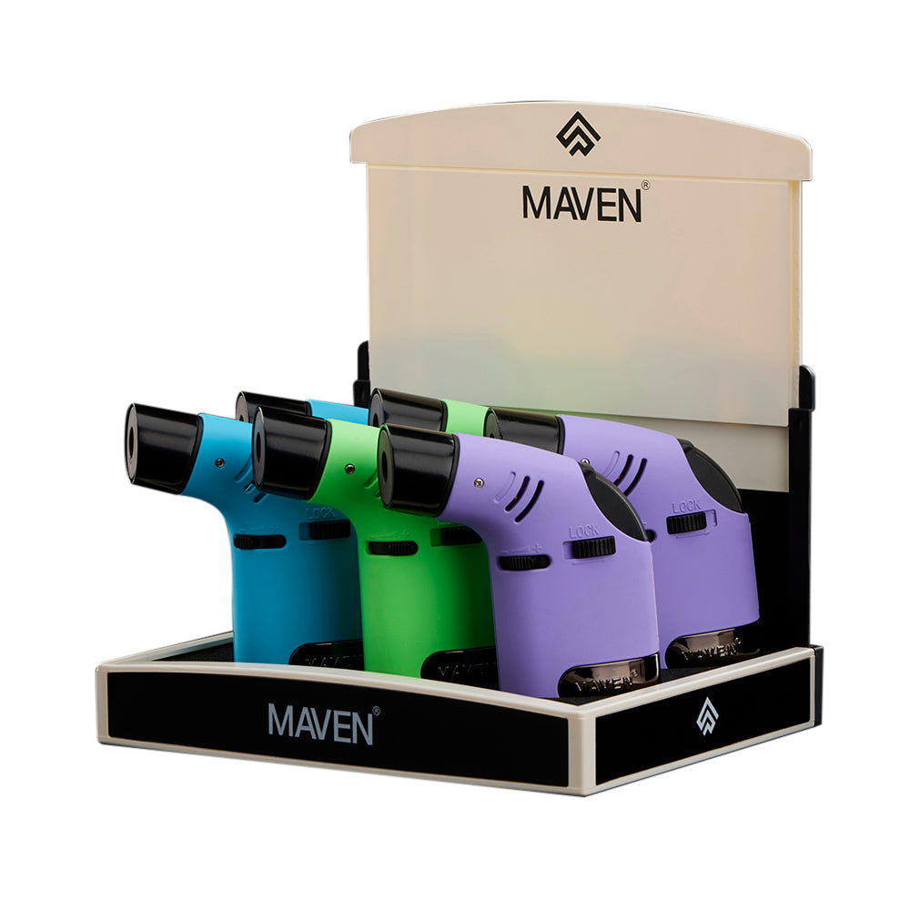 Maven Tusk Torch Pocket Lighter - 6ct (Orange/Red/Black)