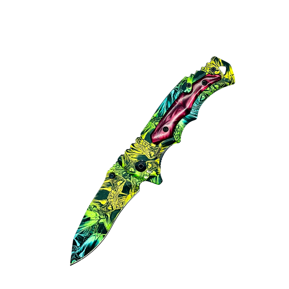 Acrylic Insert Folding Knife