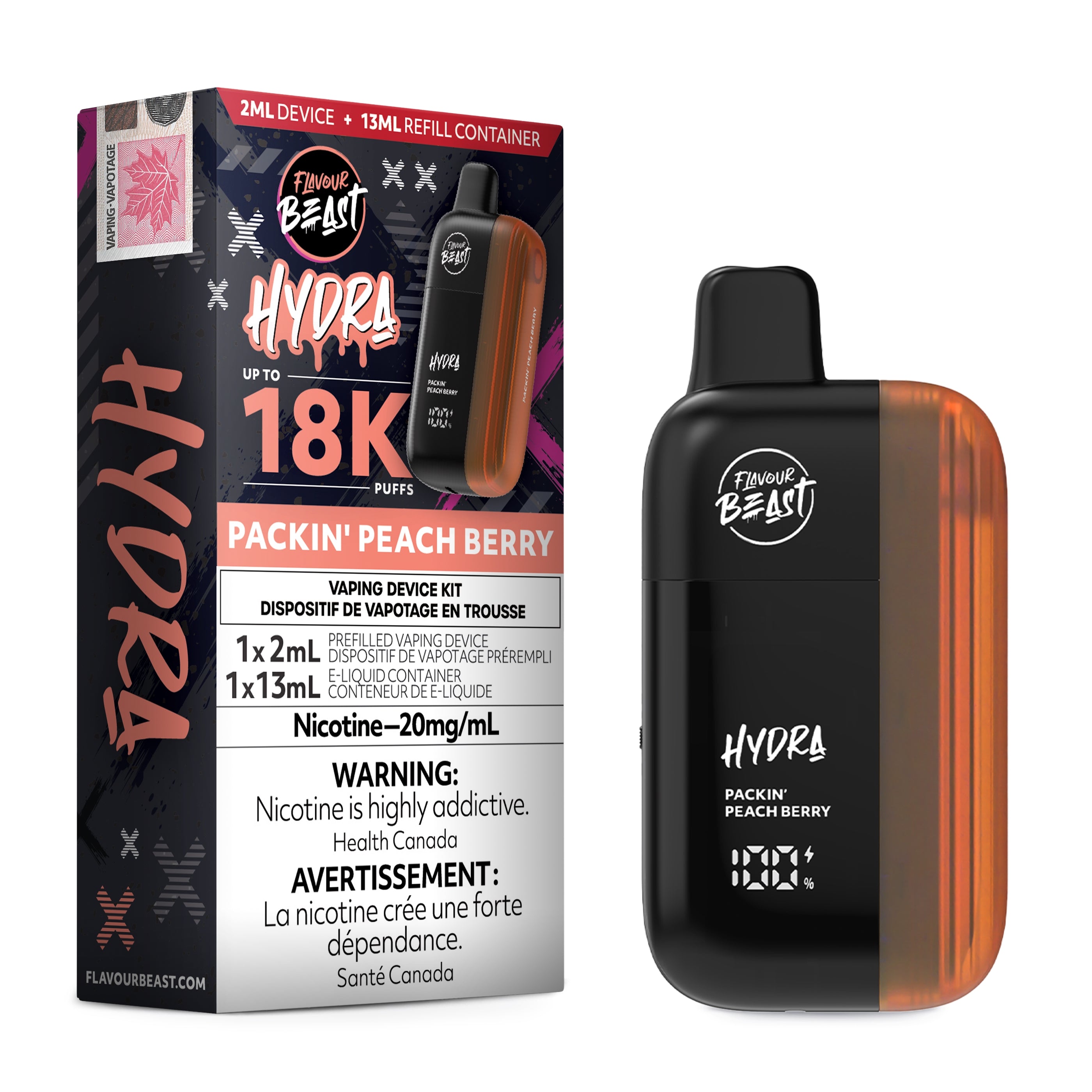 Flavour Beast Hydra 18K Disposable - [20MG] (5pc/Carton) [Federal]