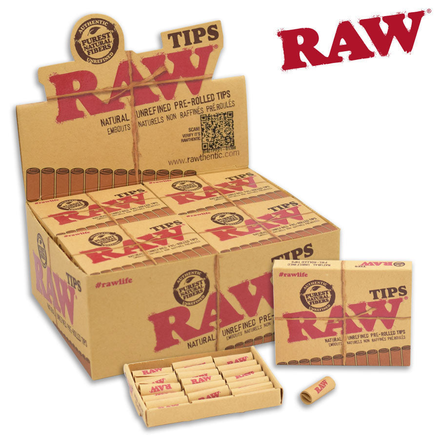 RAW Tips Pre-Rolled (Box)
