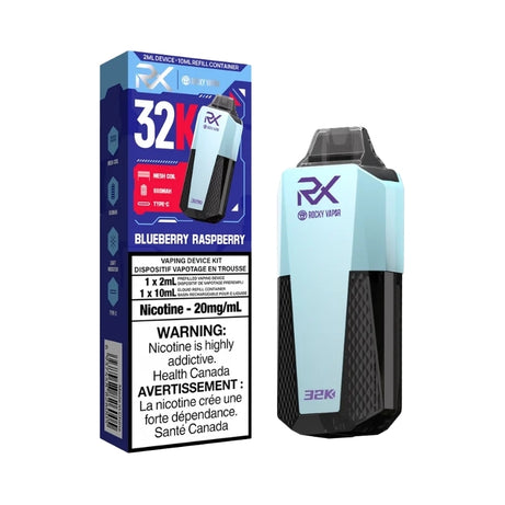Rocky Vapor RX 32K Puff Disposable Vape [20MG] (5pc/Carton) [Federal]