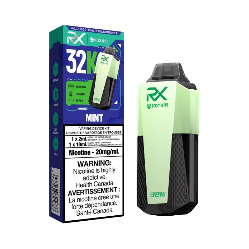 Rocky Vapor RX 32K Puff Disposable Vape [20MG] (5pc/Carton) [Federal]