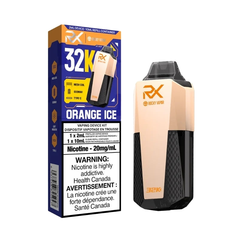 Rocky Vapor RX 32K Puff Disposable Vape [20MG] (5pc/Carton) [Federal]