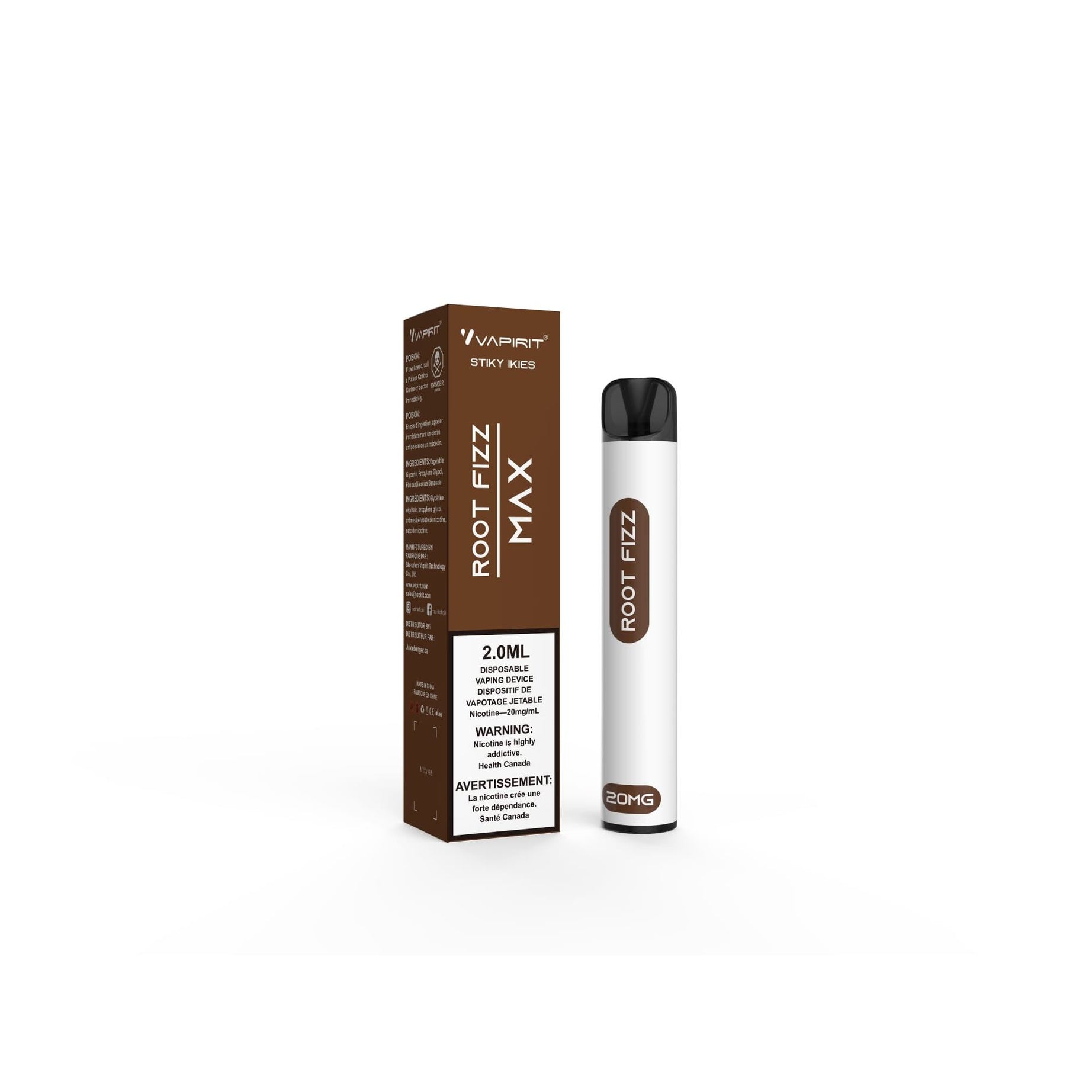 Vapirit Max Disposable [20MG Intense] (10pcs/carton)