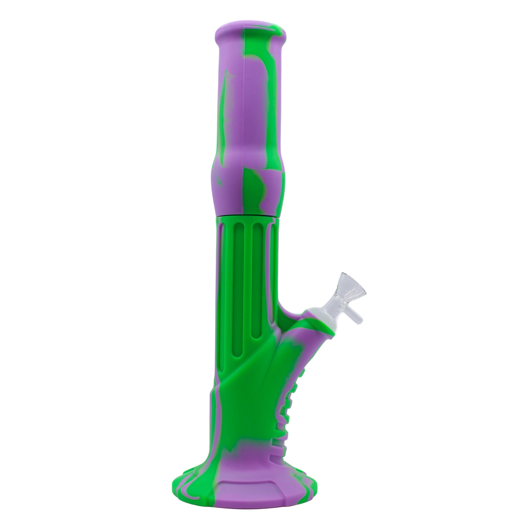 15" 2Pc Straight Shooter Silicone Bong