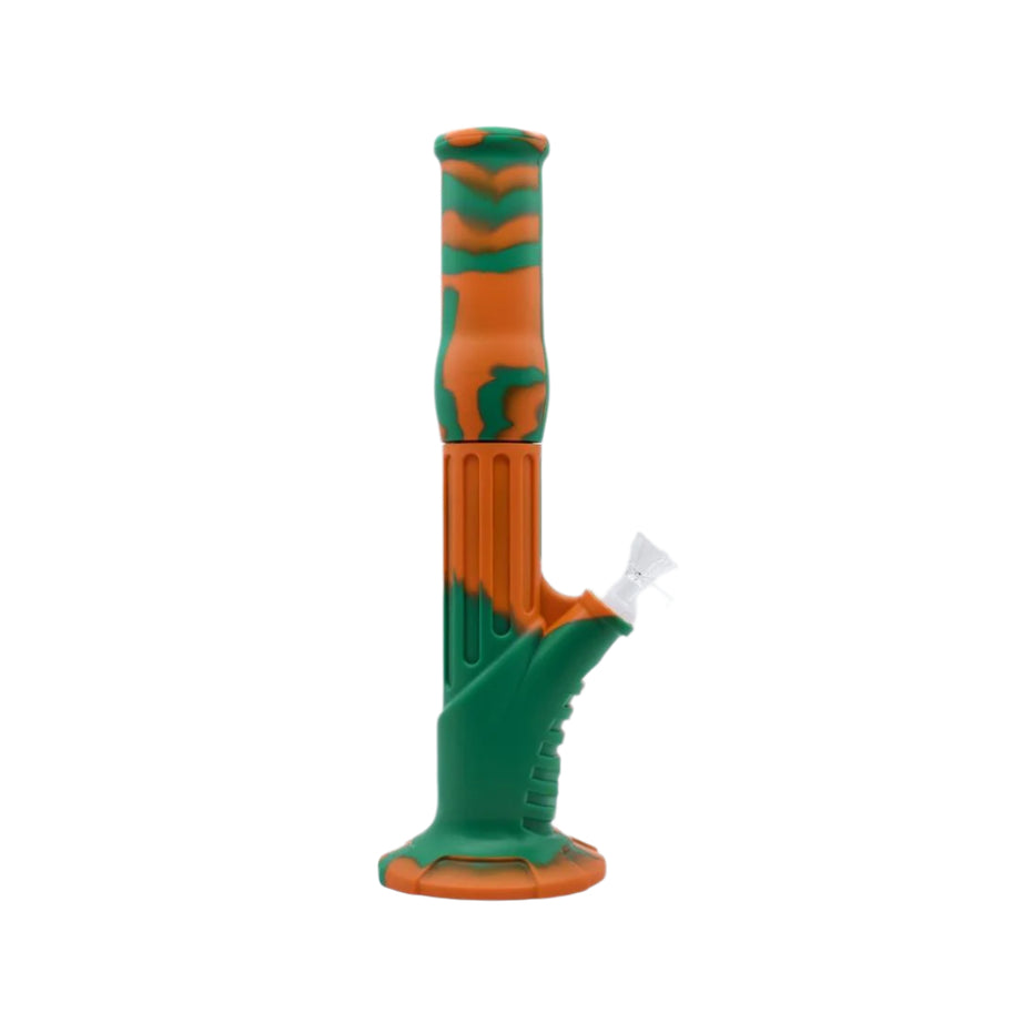 15" 2Pc Straight Shooter Silicone Bong