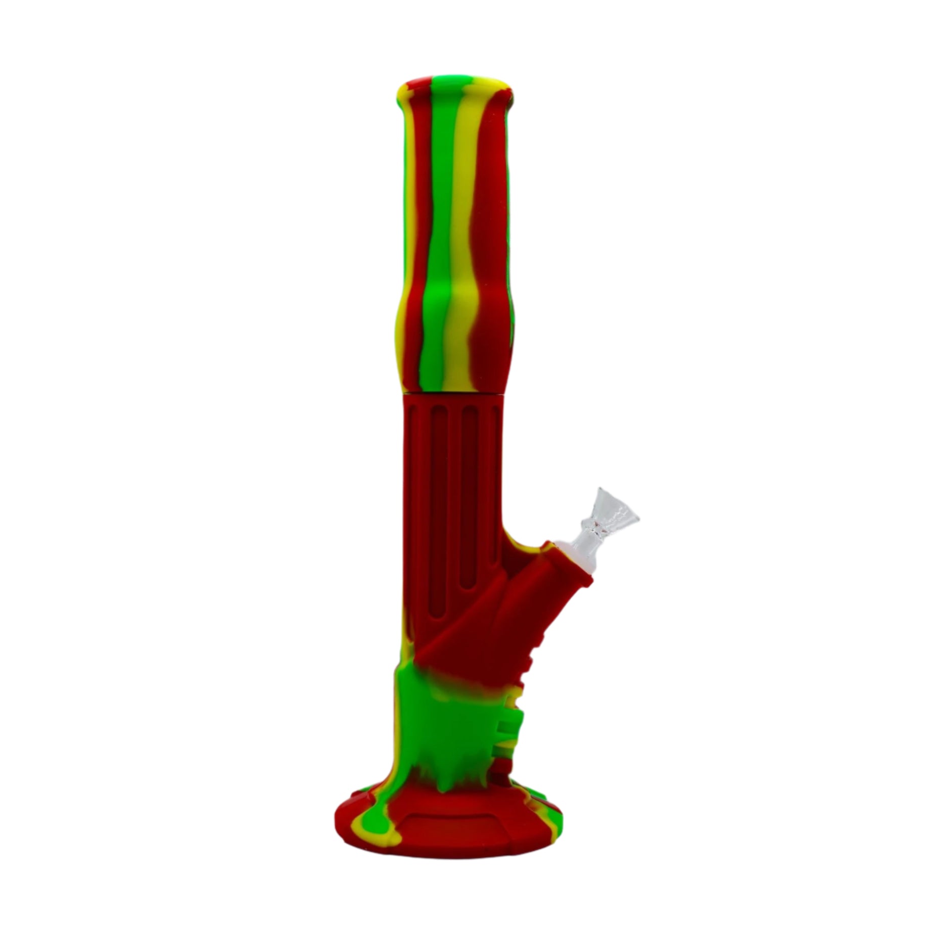 15" 2Pc Straight Shooter Silicone Bong