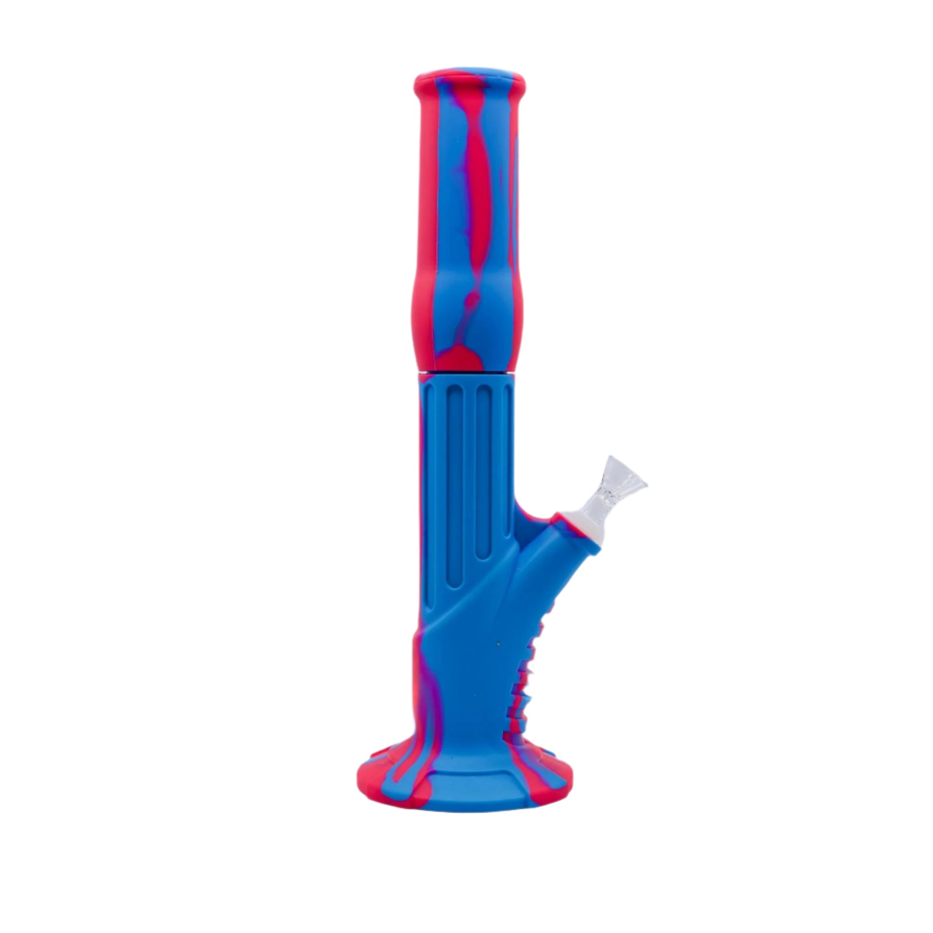 15" 2Pc Straight Shooter Silicone Bong