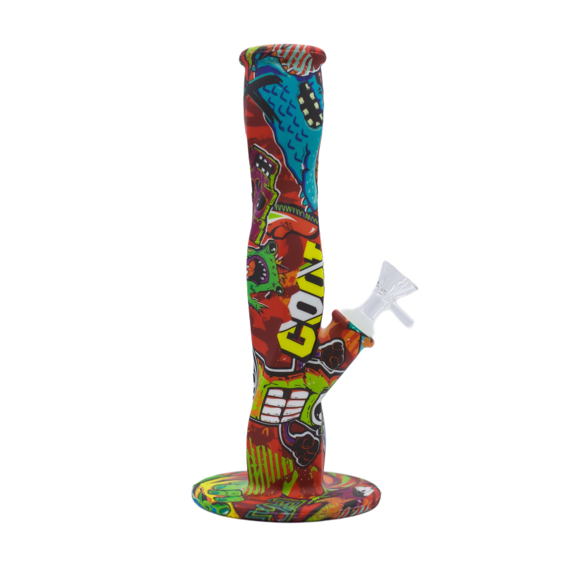 11" Twisted Straight Shooter Silicone Bong