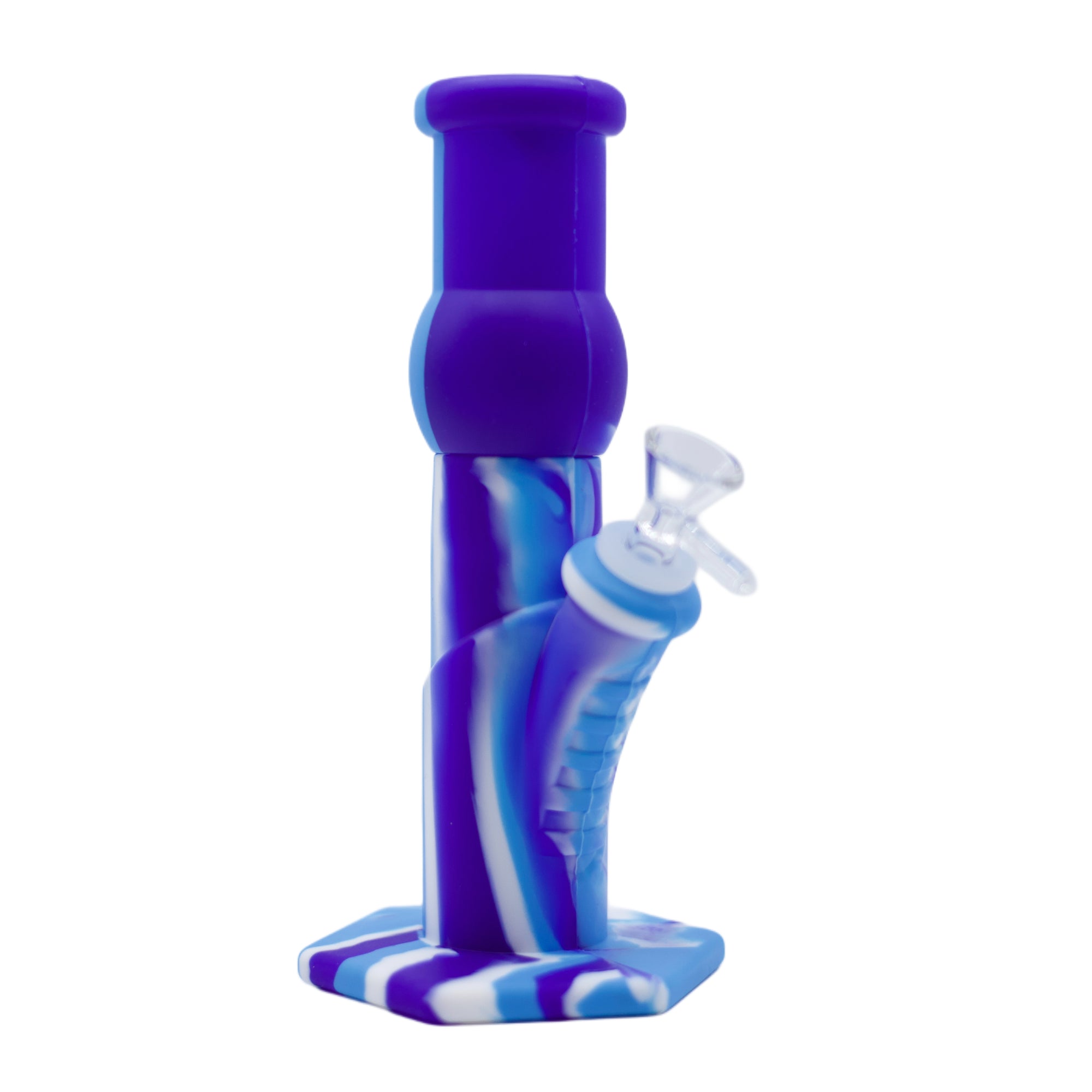 9" Hexagon Straight Pipe Silicone Bong