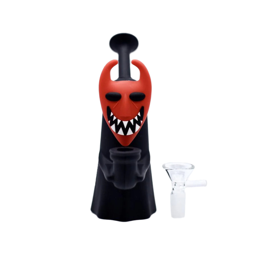 6" Devil Mask Silicone Bong