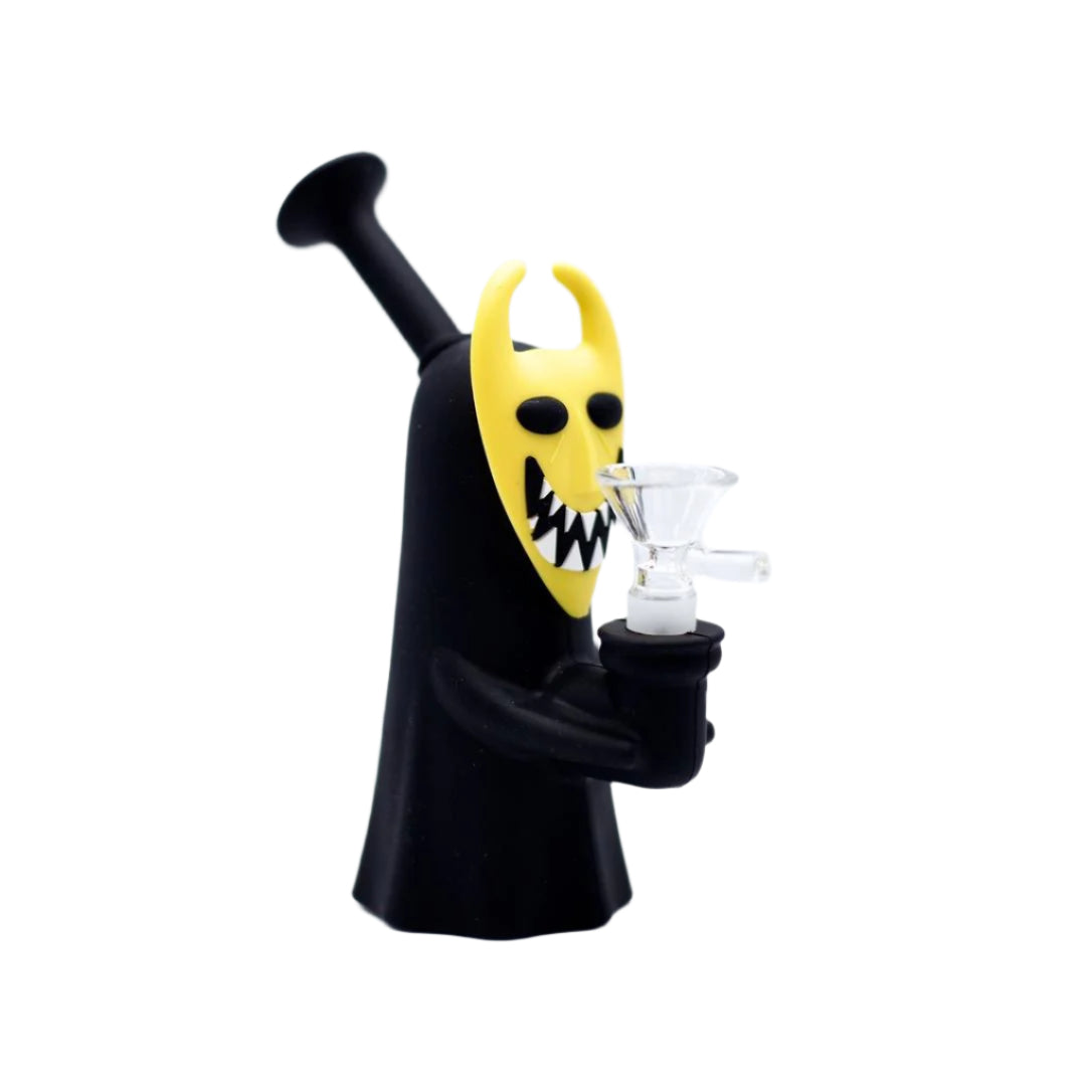 6" Devil Mask Silicone Bong