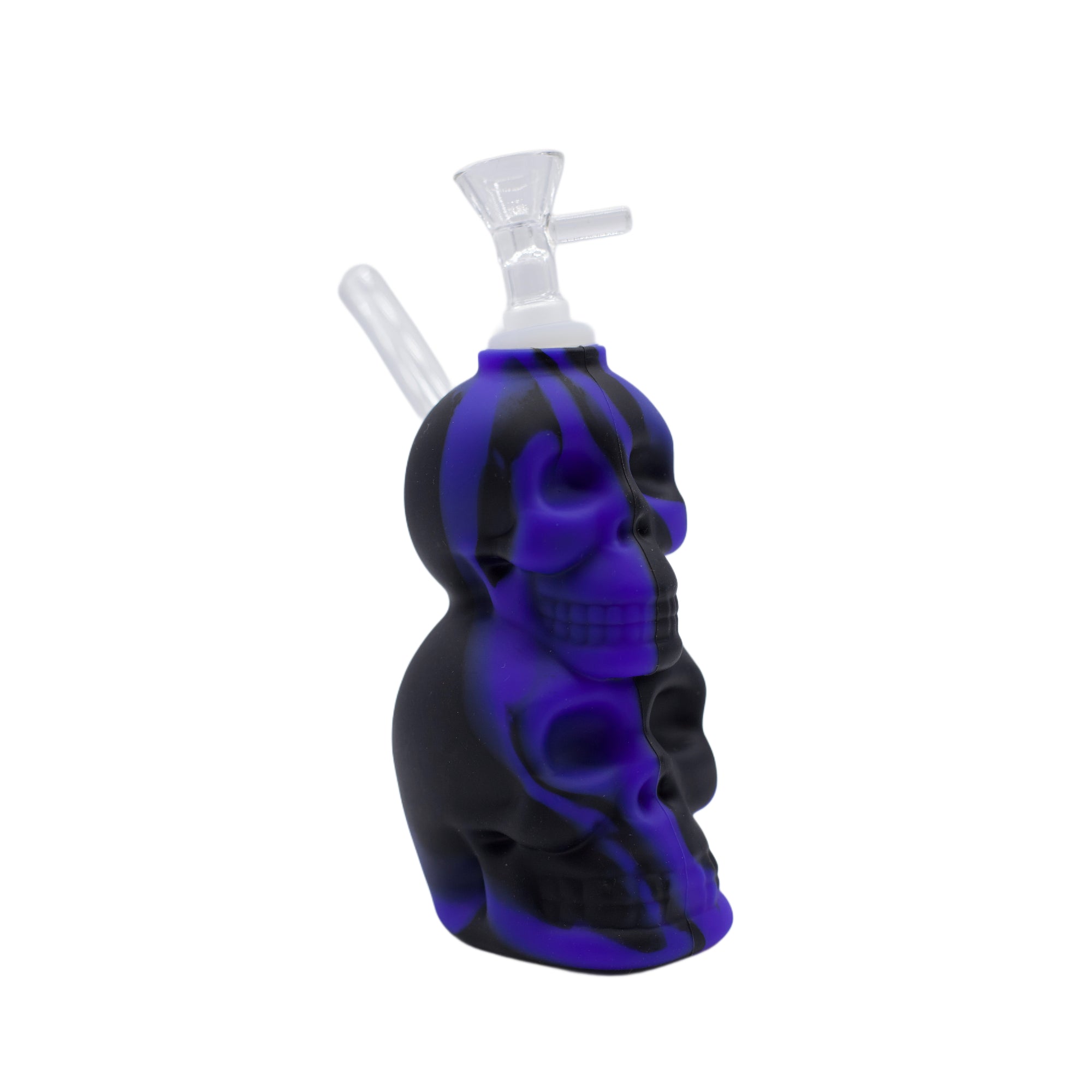 8" Double Skull Silicone Bong