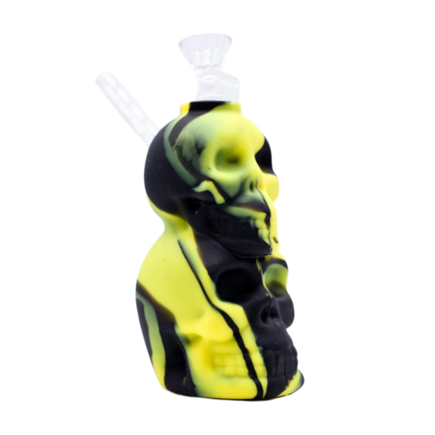 8" Double Skull Silicone Bong