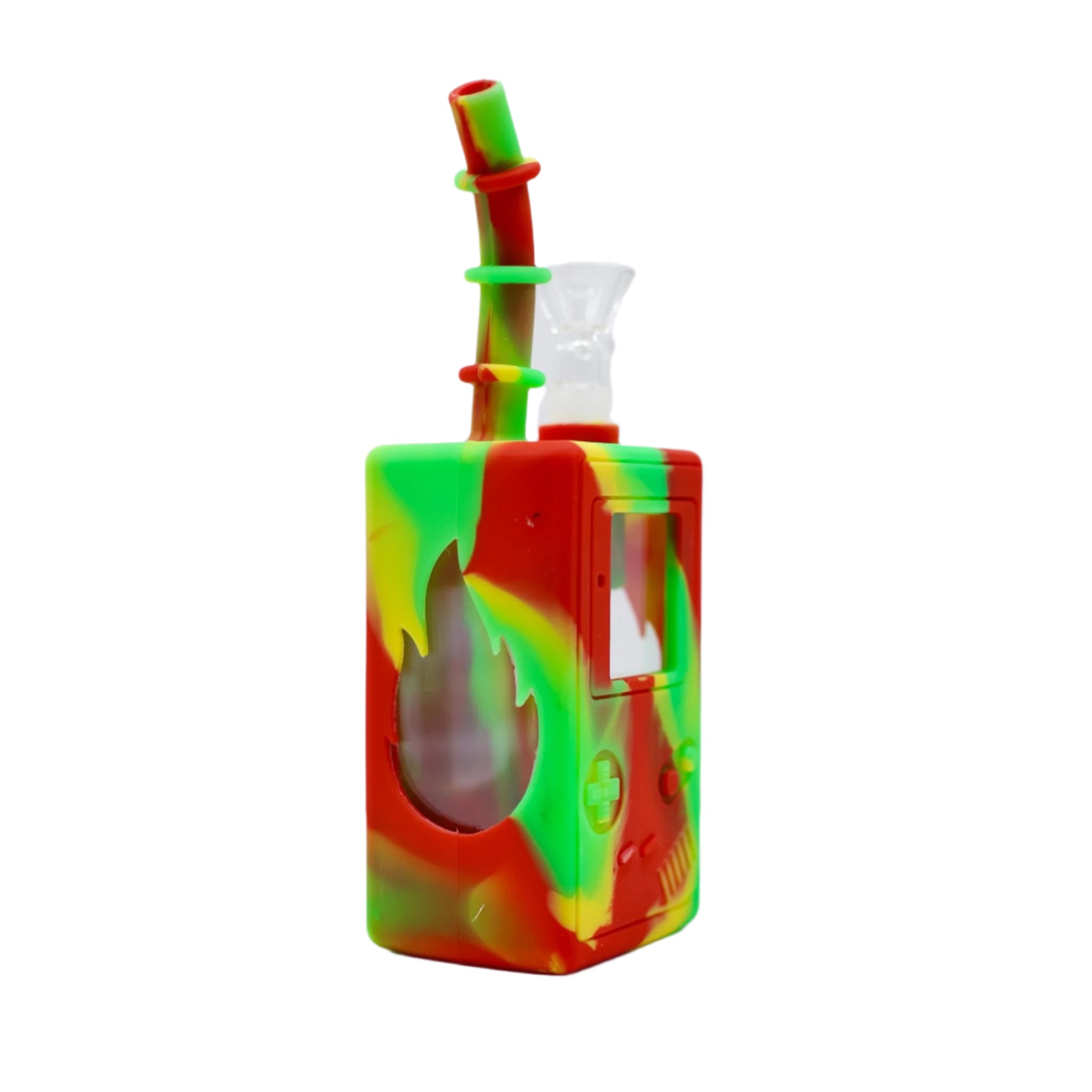 8" Retro Game Juice-Box Silicone Bong