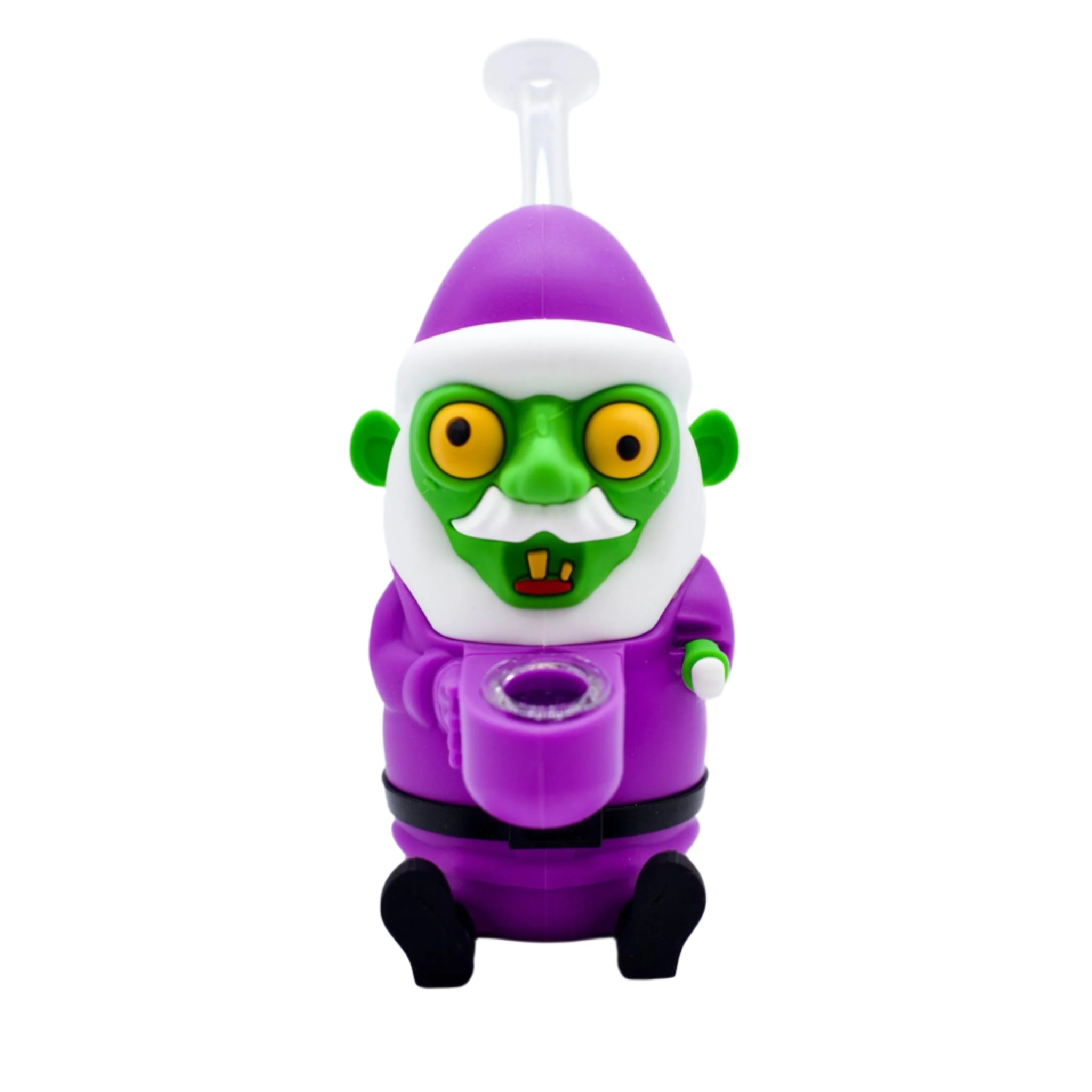 5" Zombie Santa Silicone Bong