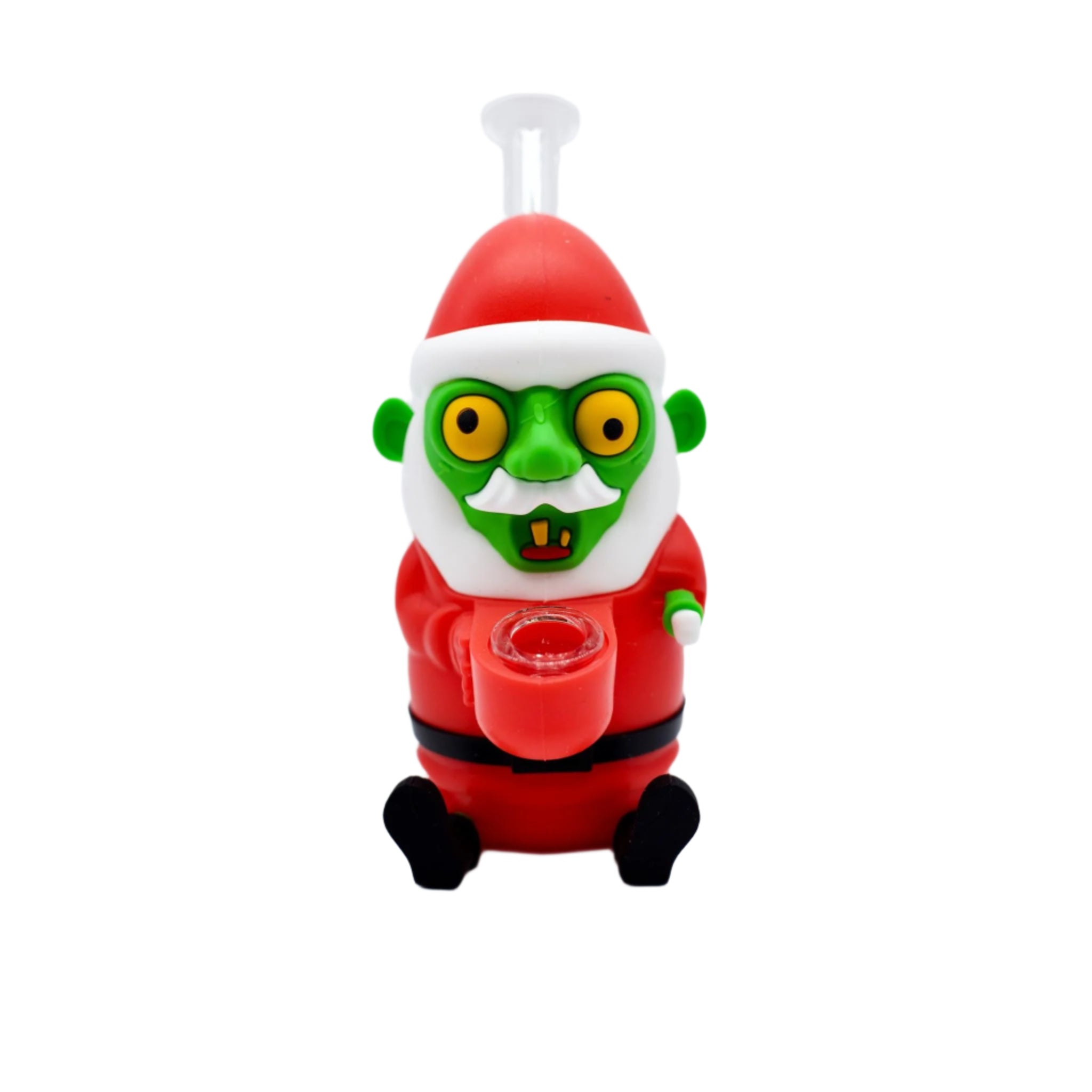 5" Zombie Santa Silicone Bong