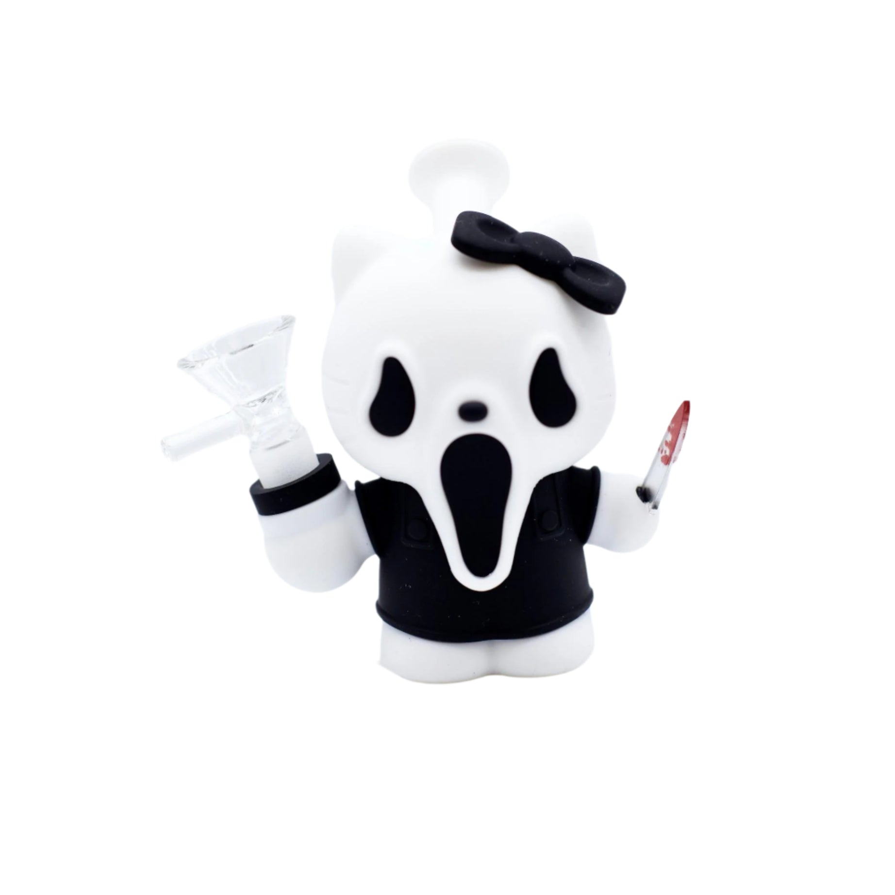 5" Screamin' Kitty Silicone Bong