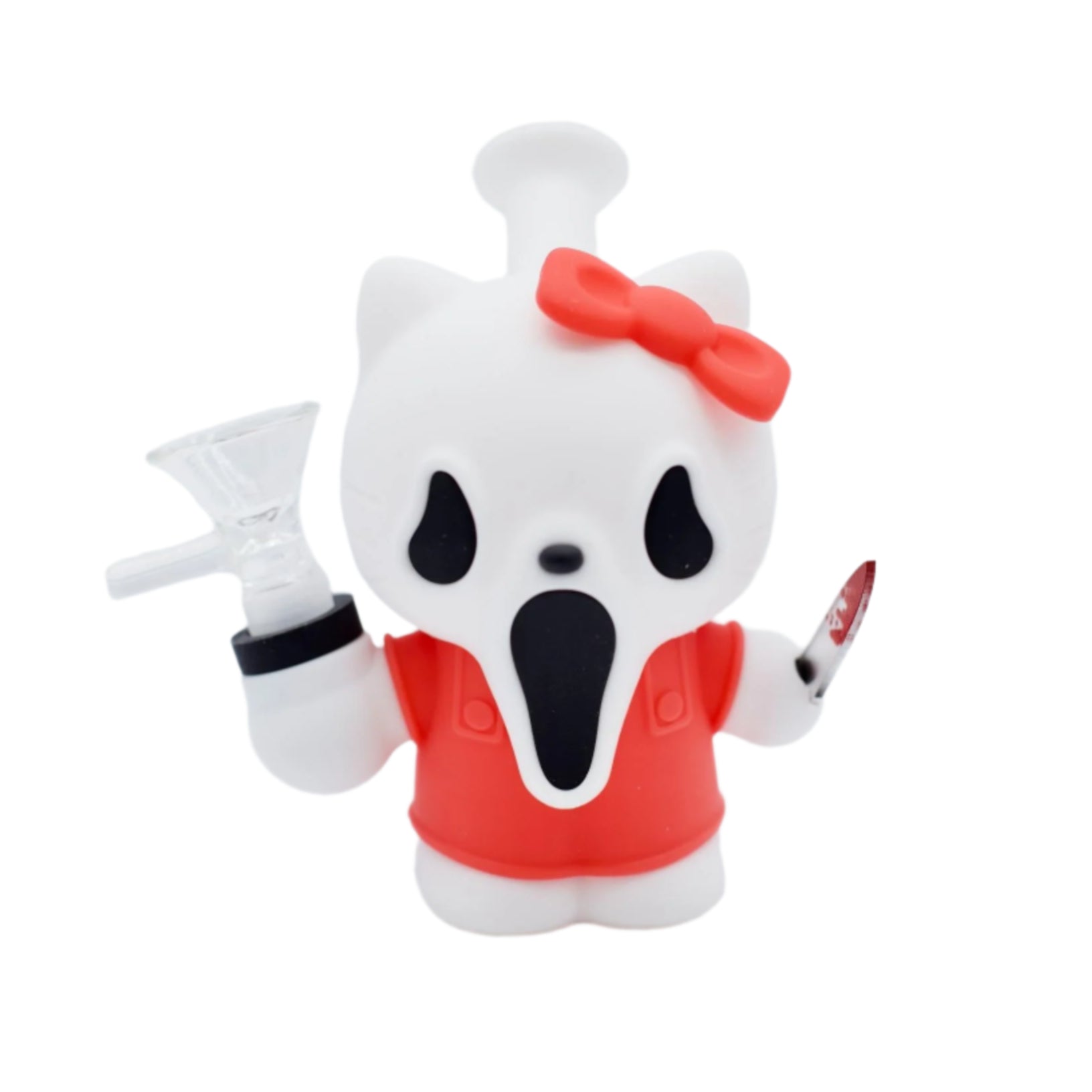 5" Screamin' Kitty Silicone Bong