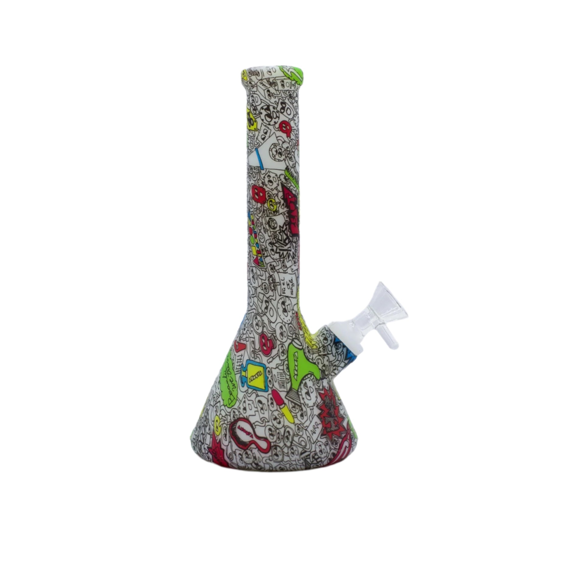 8" Hydrographic Beaker Silicone Bong