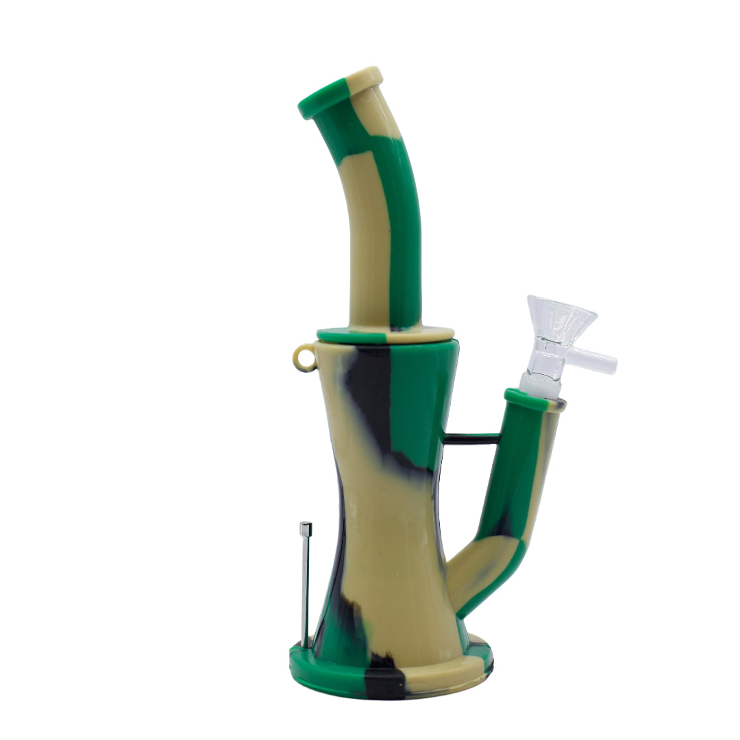 8" Hourglass Silicone Bong