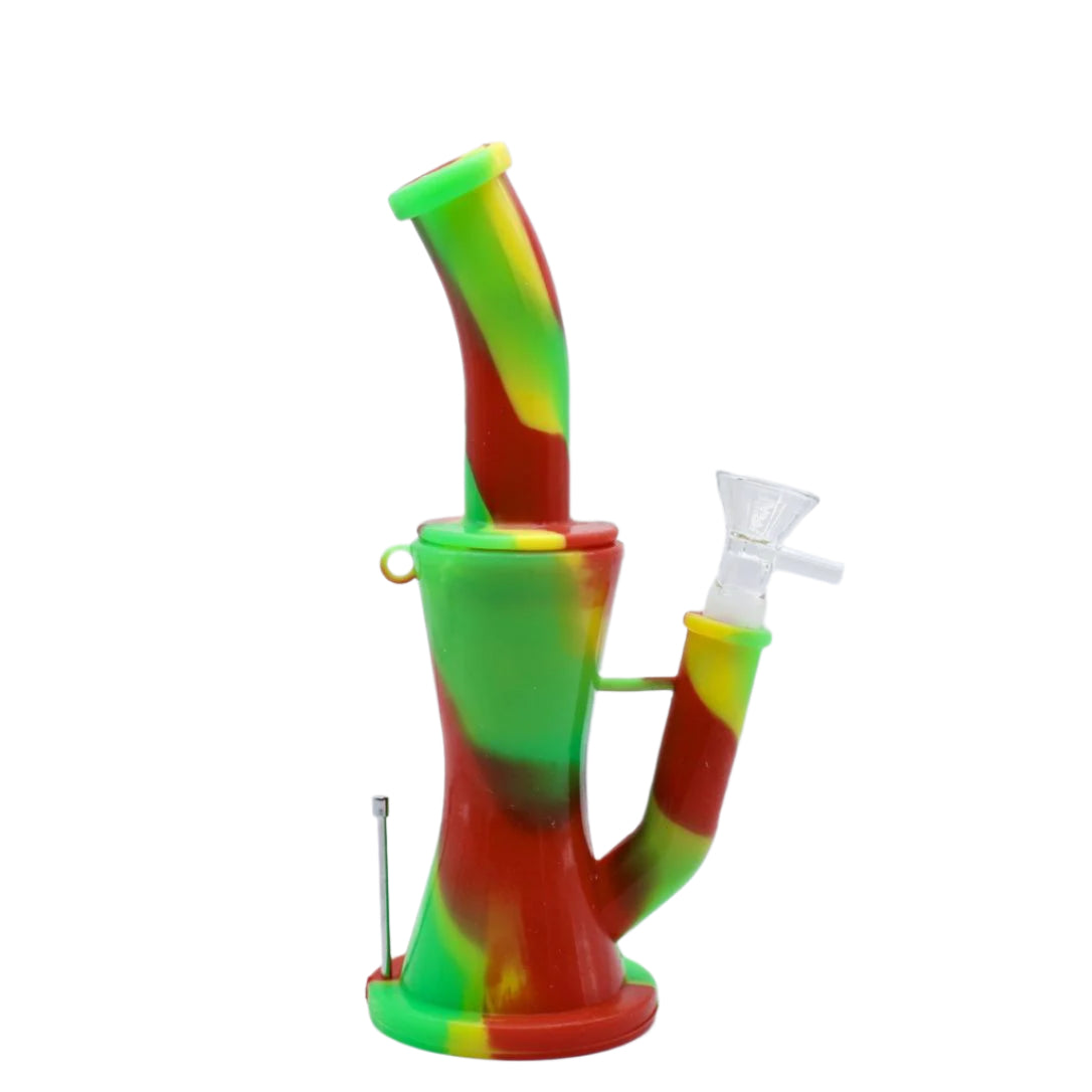 8" Hourglass Silicone Bong