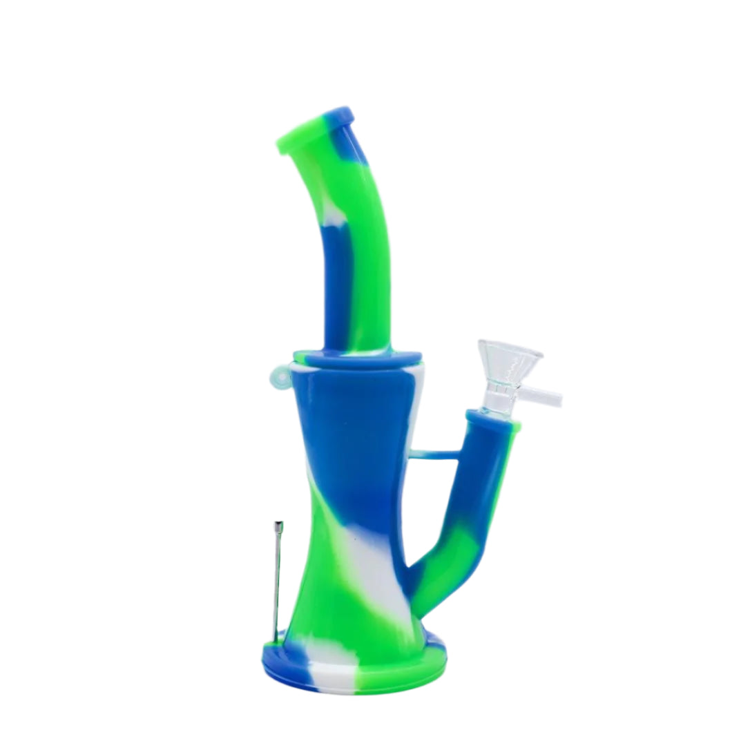 8" Hourglass Silicone Bong