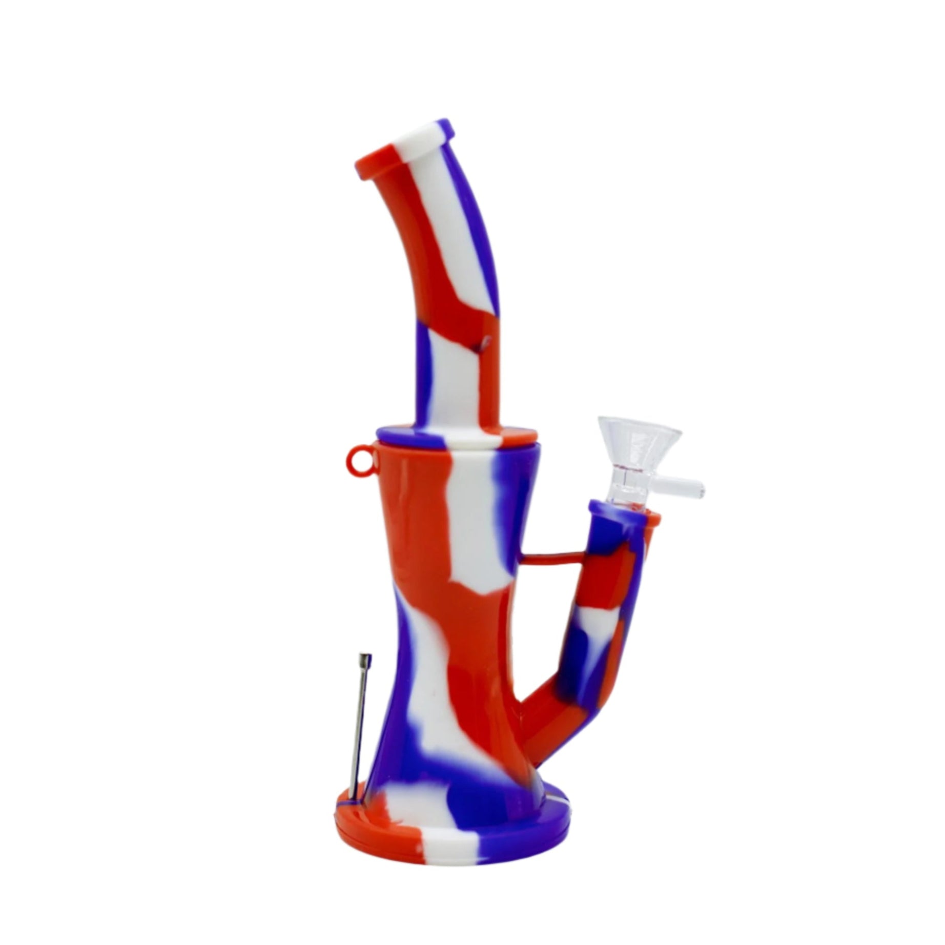 8" Hourglass Silicone Bong