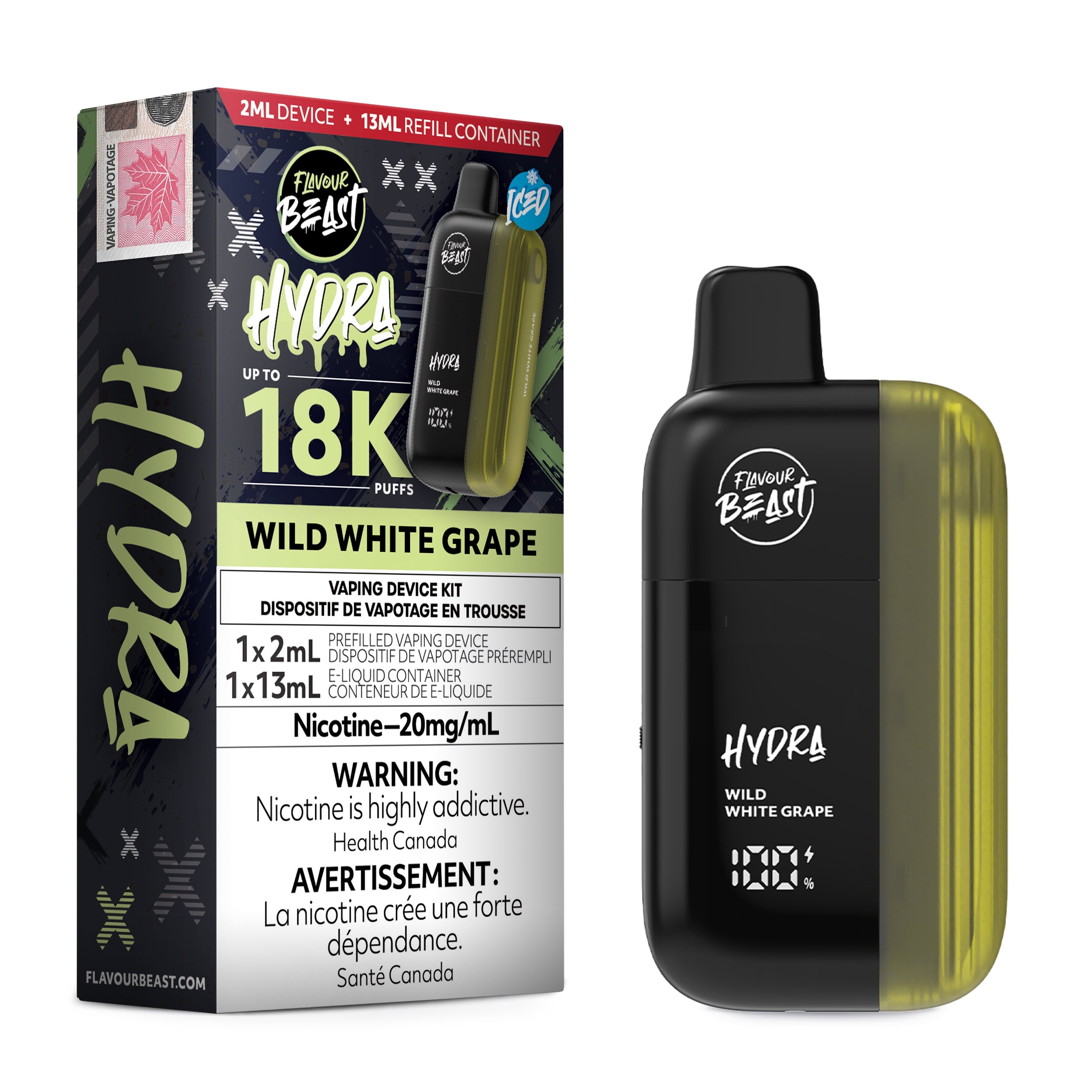 Flavour Beast Hydra 18K Disposable - [20MG] (5pc/Carton) [Federal]