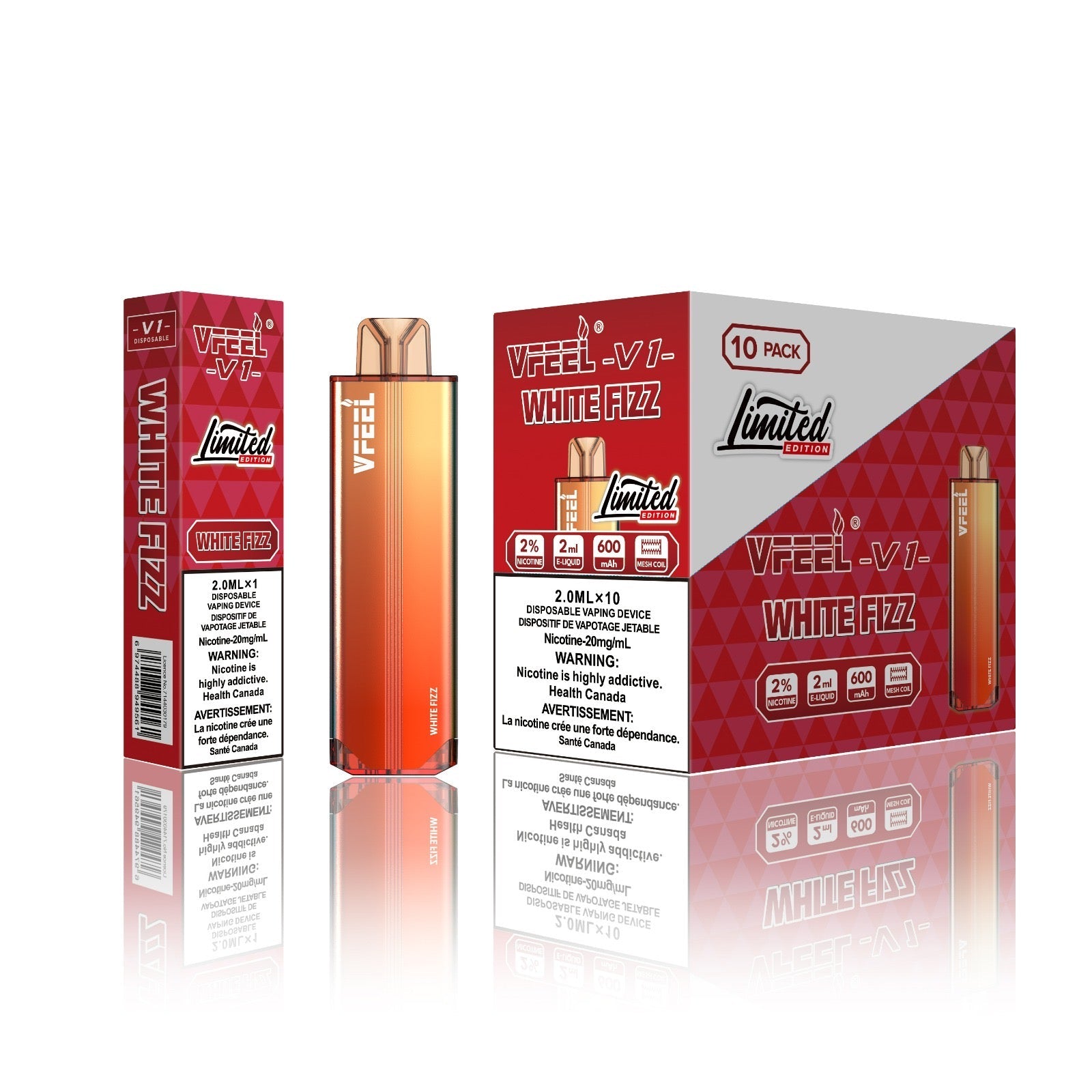 VFEEL V1 Disposable [20MG Intense] (10pcs/carton)